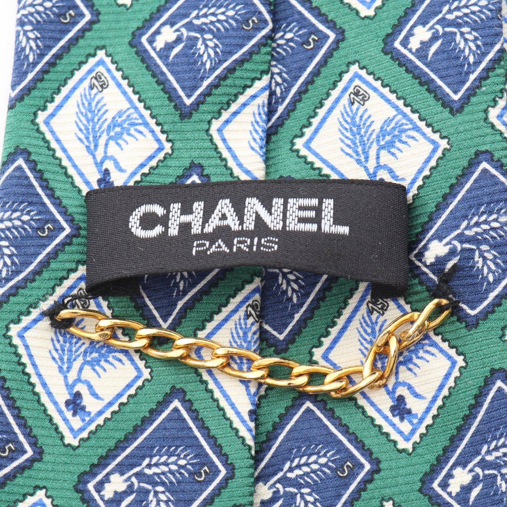 Chanel Chanel Chanel Silk Tie Textile Necktie DUTY FREE for USA Size ONE SIZE - 4 Thumbnail