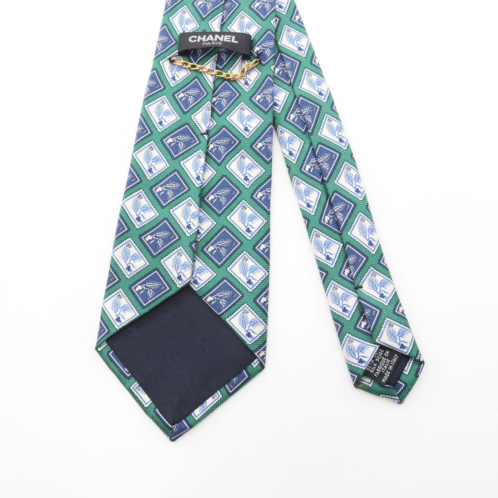 Chanel Chanel Chanel Silk Tie Textile Necktie DUTY FREE for USA Size ONE SIZE - 3 Thumbnail