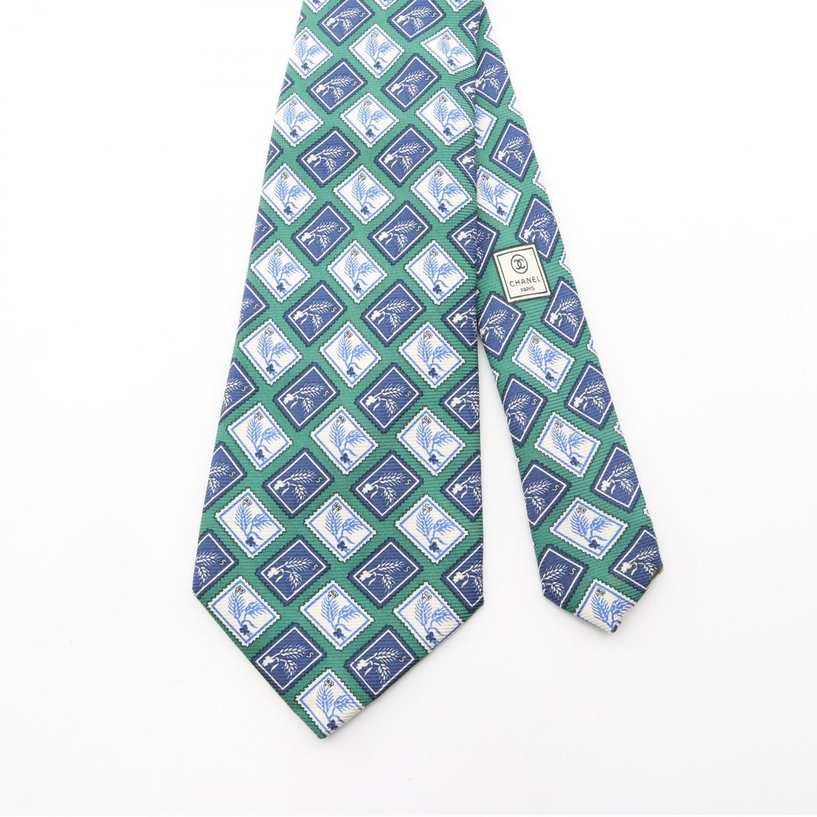 Chanel Chanel Chanel Silk Tie Textile Necktie DUTY FREE for USA Size ONE SIZE - 2 Thumbnail