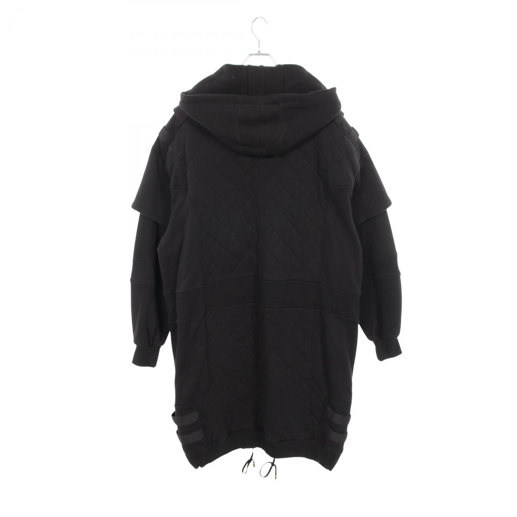 Balmain Balmain Balmain Cotton Hooded Coat Textile Outerwear W7H3043J928 DUTY FREE for USA Size ONE SIZE - 2 Thumbnail