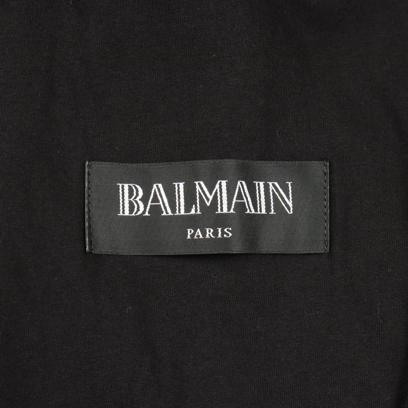 Balmain Balmain Balmain Cotton Hooded Coat Textile Outerwear W7H3043J928 DUTY FREE for USA Size ONE SIZE - 3 Thumbnail