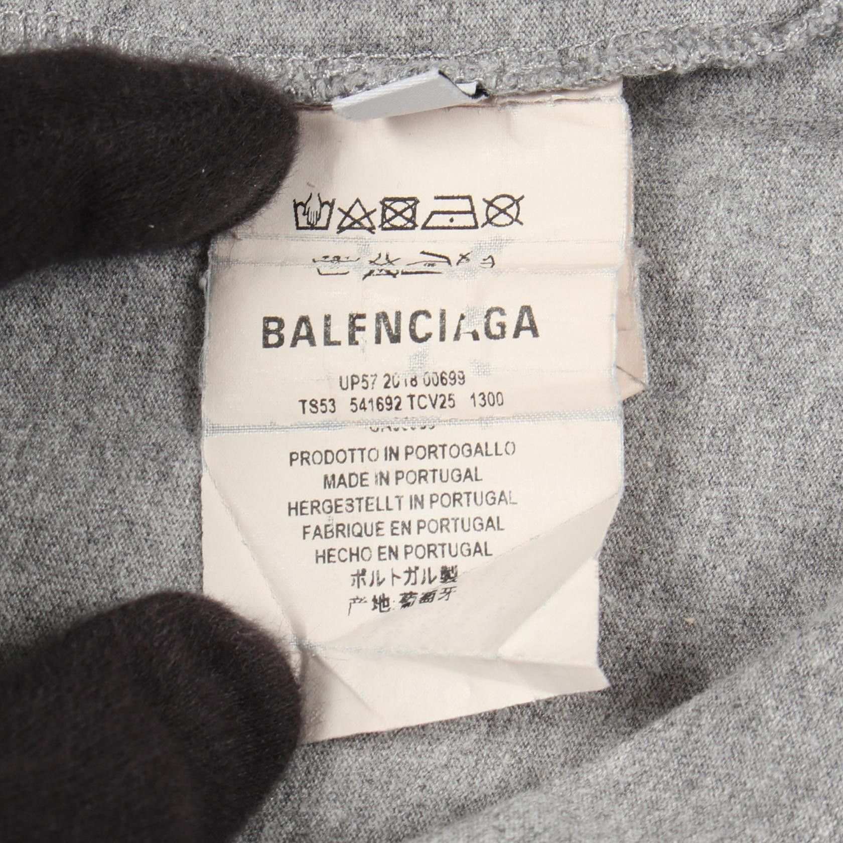 Balenciaga Balenciaga Balenciaga Cotton T Shirt Textile T-Shirts 541692 DUTY FREE for USA Size ONE SIZE - 4 Thumbnail