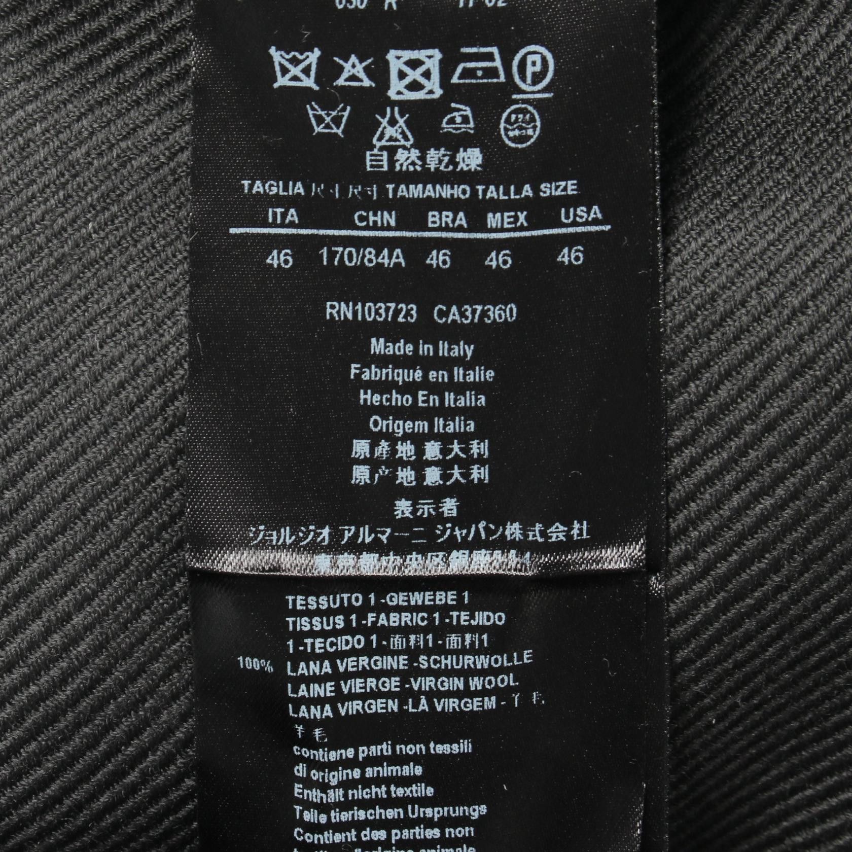 Giorgio Armani Giorgio Armani Giorgio Armani Wool Coat Textile Outerwear MSB50WMS902 DUTY FREE for USA Size ONE SIZE - 4 Thumbnail