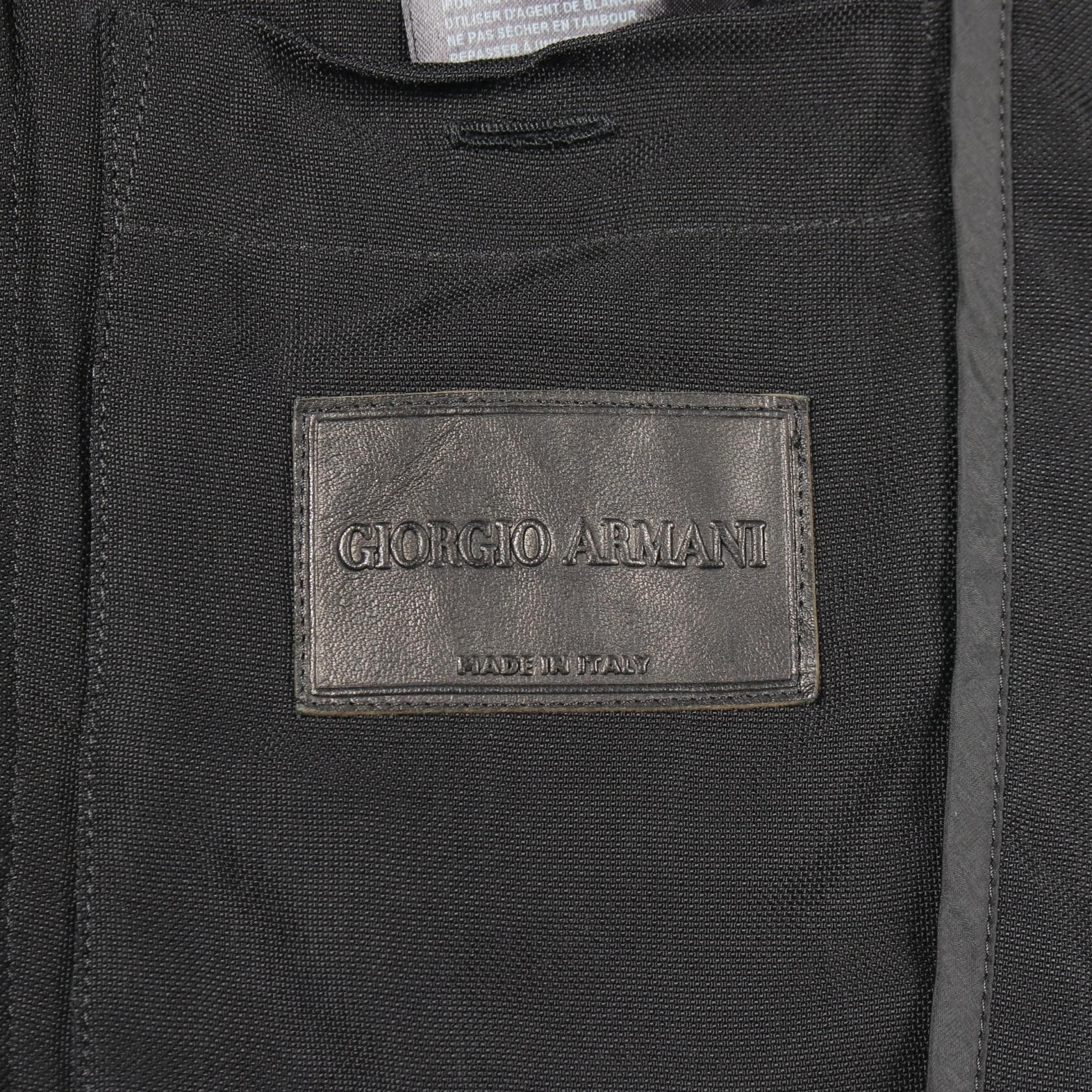 Giorgio Armani Giorgio Armani Giorgio Armani Silk Blend Blouson Textile Outerwear RSR01W0S403 DUTY FREE for USA Size ONE SIZE - 3 Thumbnail