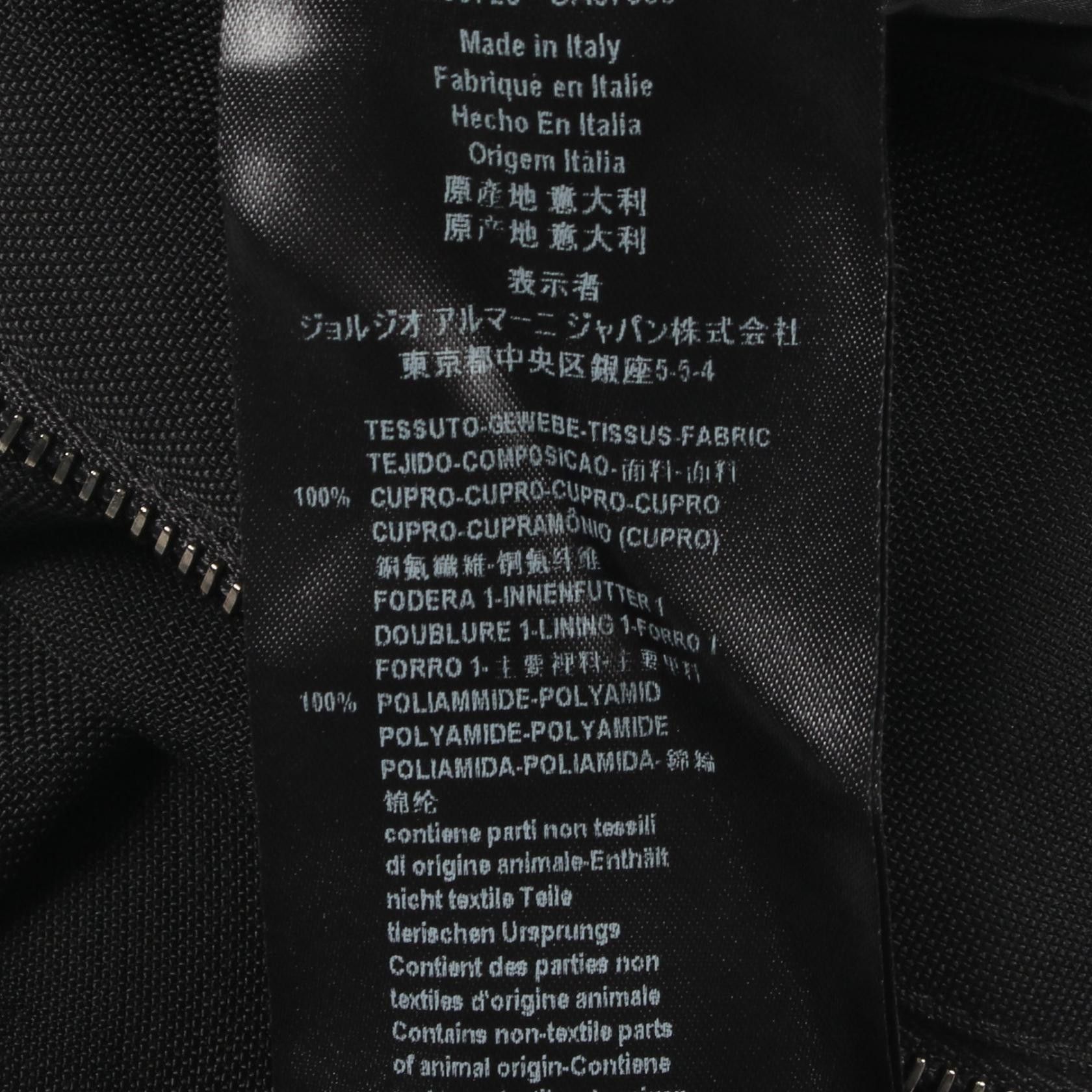 Giorgio Armani Giorgio Armani Giorgio Armani Silk Blend Blouson Textile Outerwear RSR01W0S403 DUTY FREE for USA Size ONE SIZE - 4 Thumbnail