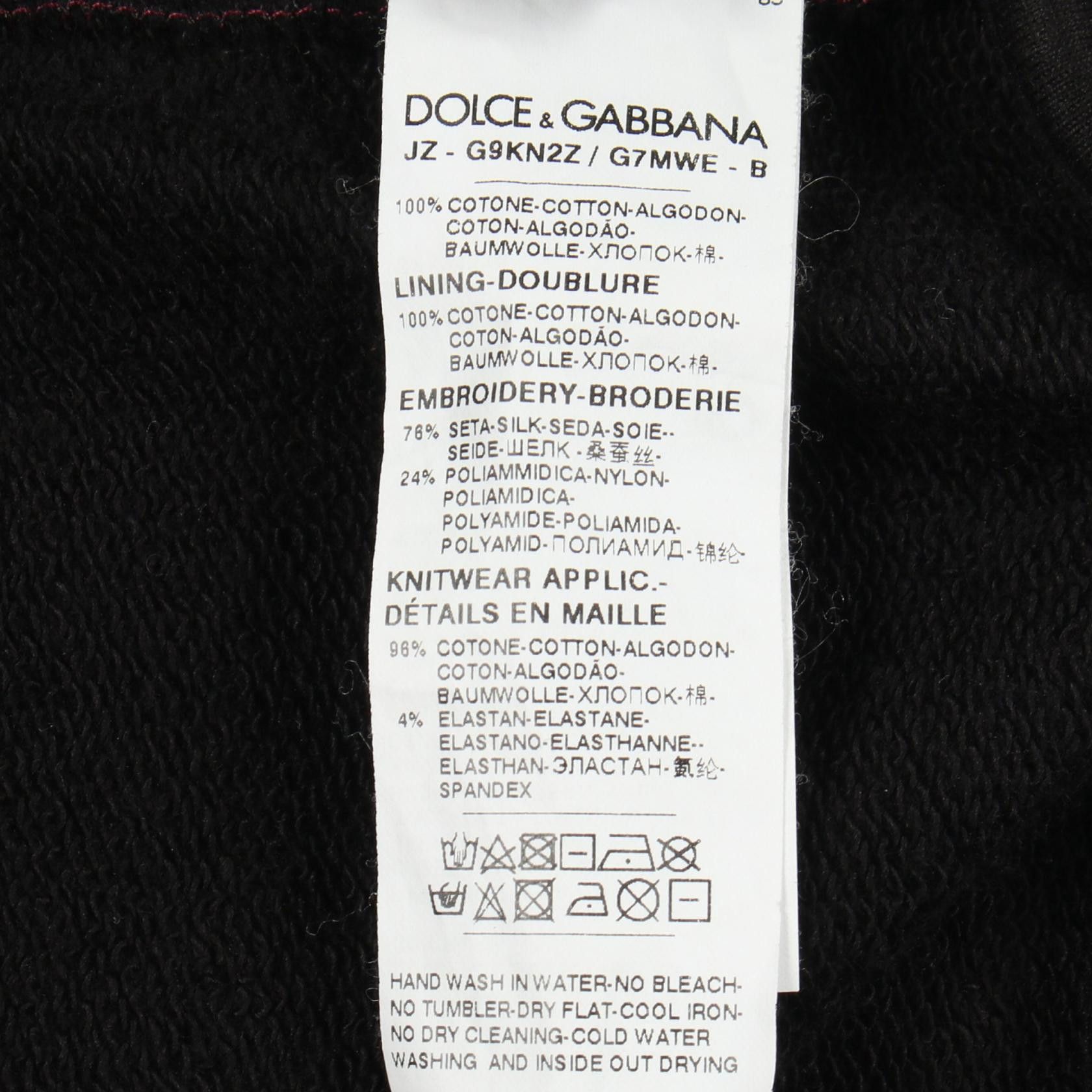Dolce & Gabbana Dolce & Gabbana Dolce & Gabbana Cotton Hoodie Textile Sweatshirts & Hoodies DUTY FREE for USA Size ONE SIZE - 4 Thumbnail
