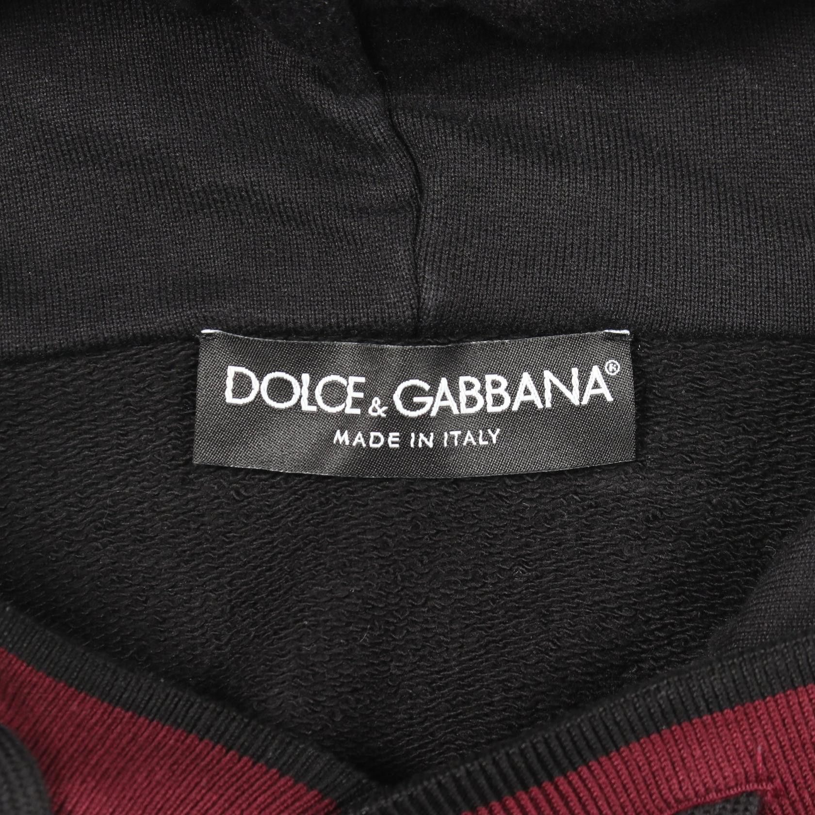 Dolce & Gabbana Dolce & Gabbana Dolce & Gabbana Cotton Hoodie Textile Sweatshirts & Hoodies DUTY FREE for USA Size ONE SIZE - 3 Thumbnail