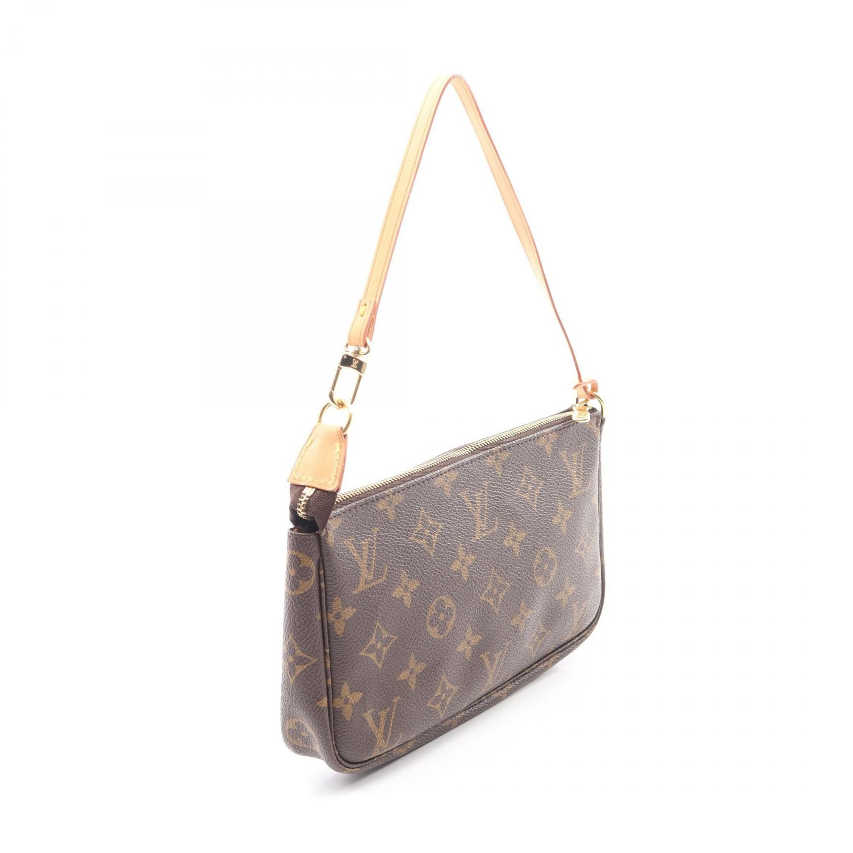 Louis Vuitton Louis Vuitton Louis Vuitton Pochette Accessoires Monogram Clutch Bag Textile Handbag M51980 DUTY FREE for USA Size ONE SIZE - 2 Thumbnail