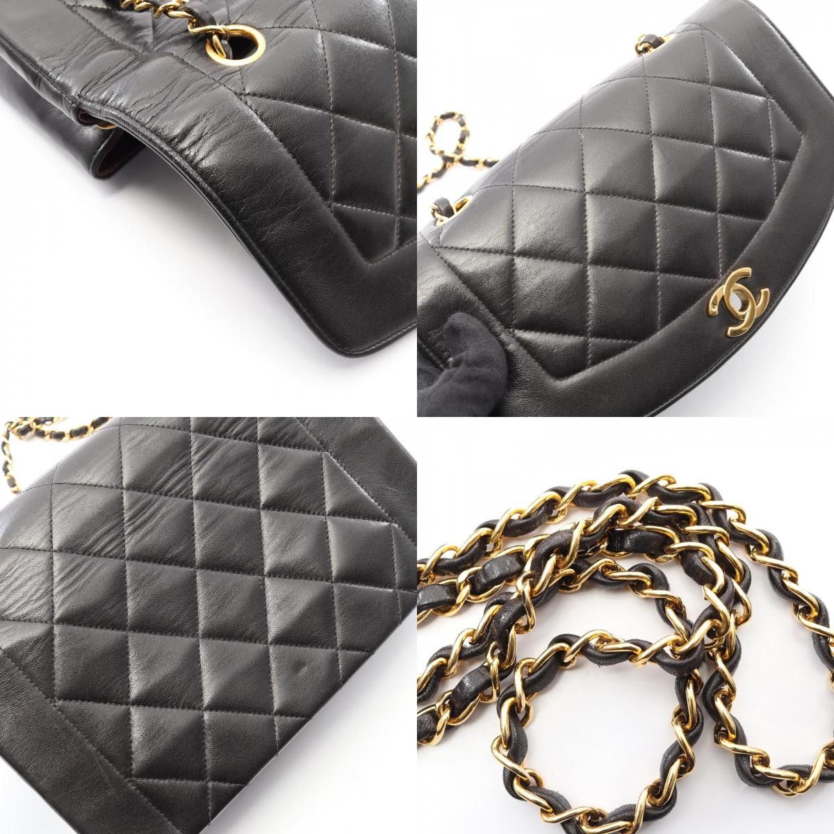 Chanel Chanel Chanel Matelasse Diana Flap Lambskin Shoulder Bag Leather Shoulder Bag A01164 DUTY FREE for USA Size ONE SIZE - 10 Thumbnail