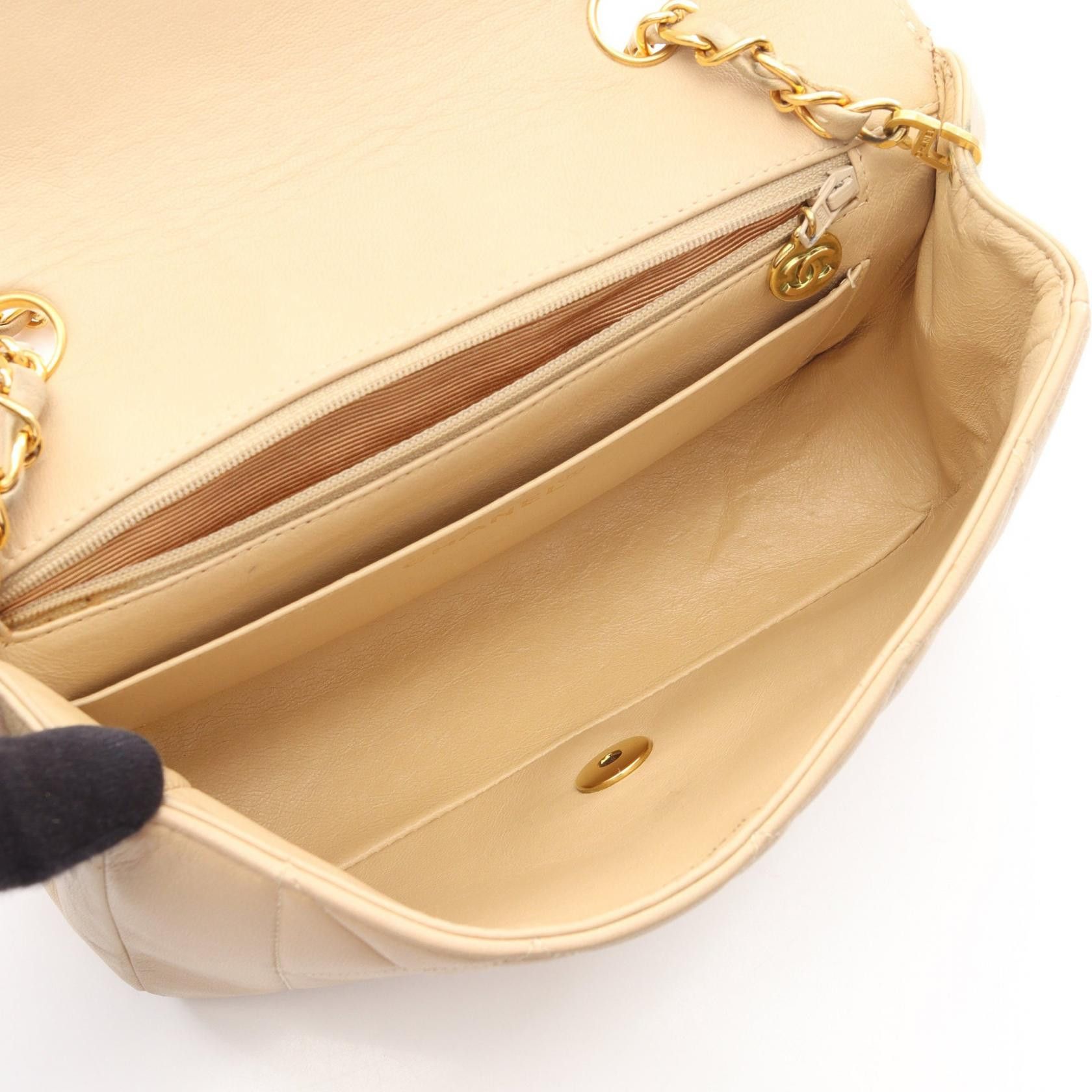 Chanel Chanel CHANEL Matelasse Diana Flap Lambskin Shoulder Bag Leather Shoulder Bag A01164 DUTY FREE for USA Size ONE SIZE - 3 Thumbnail