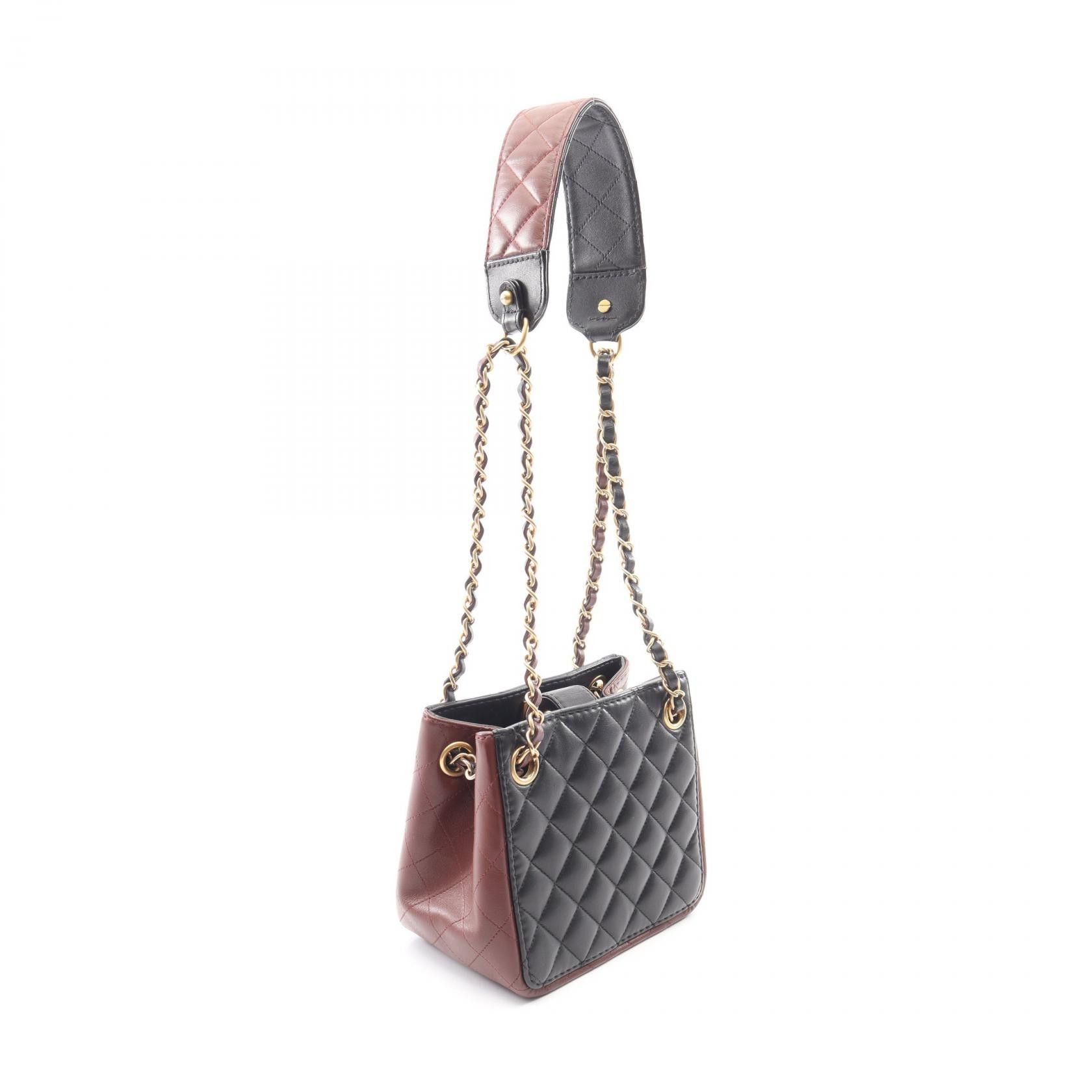Chanel Chanel CHANEL Matelasse Small Bucket Calfskin Shoulder Bag Leather Shoulder Bag DUTY FREE for USA Size ONE SIZE - 2 Thumbnail