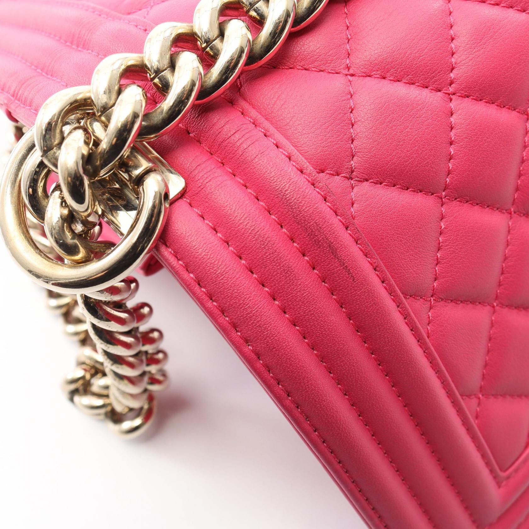 Chanel Chanel CHANEL Boy Chanel Lambskin Shoulder Bag Leather Shoulder Bag A67085 DUTY FREE for USA Size ONE SIZE - 7 Thumbnail