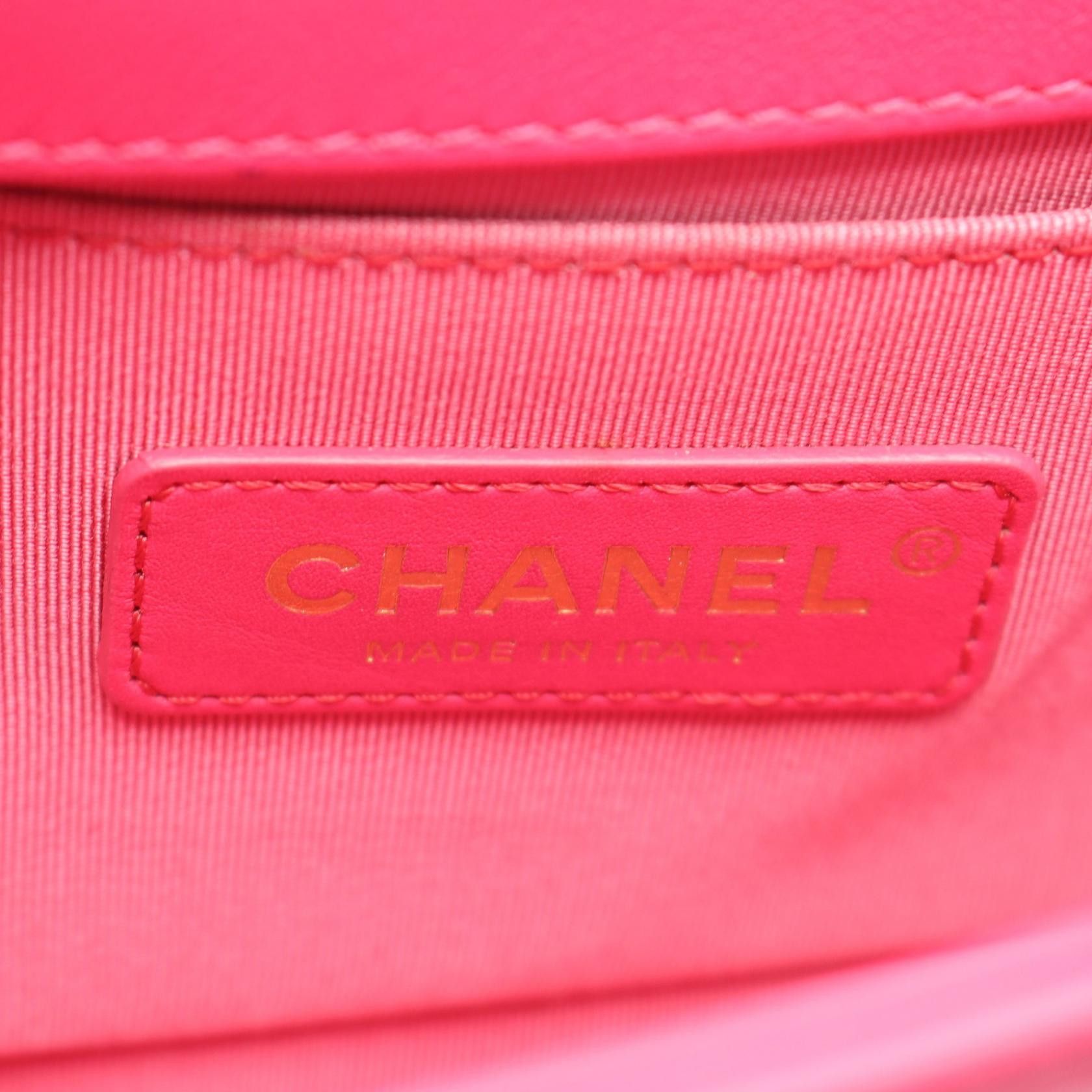 Chanel Chanel CHANEL Boy Chanel Lambskin Shoulder Bag Leather Shoulder Bag A67085 DUTY FREE for USA Size ONE SIZE - 4 Thumbnail