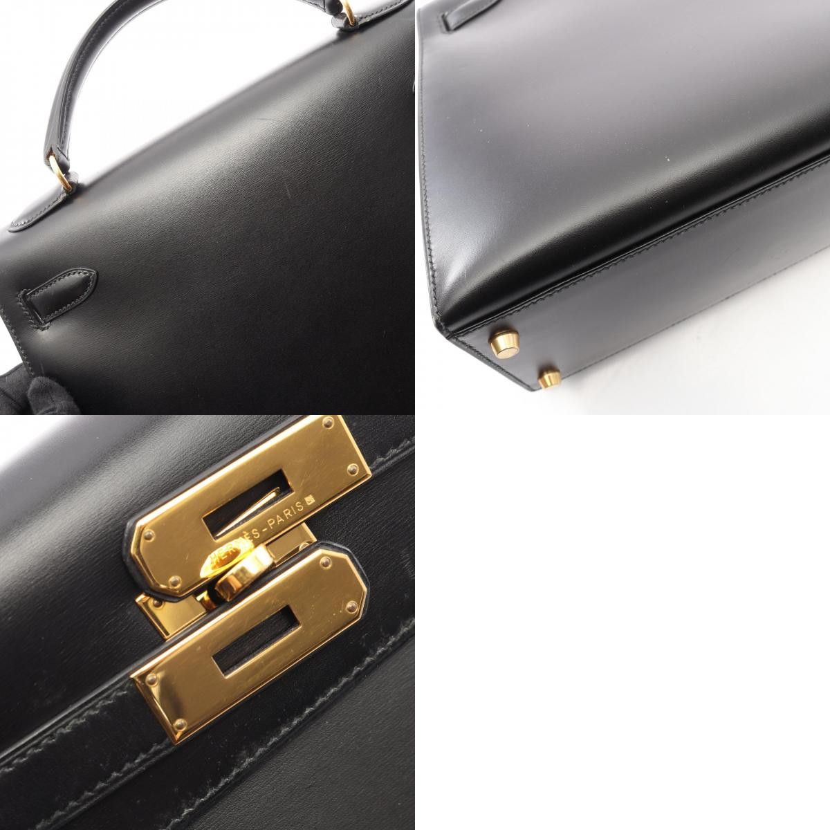 Hermes Hermes Hermes Kelly32 Box Calf Leather Handbag Y DUTY FREE for USA Size ONE SIZE - 10 Thumbnail
