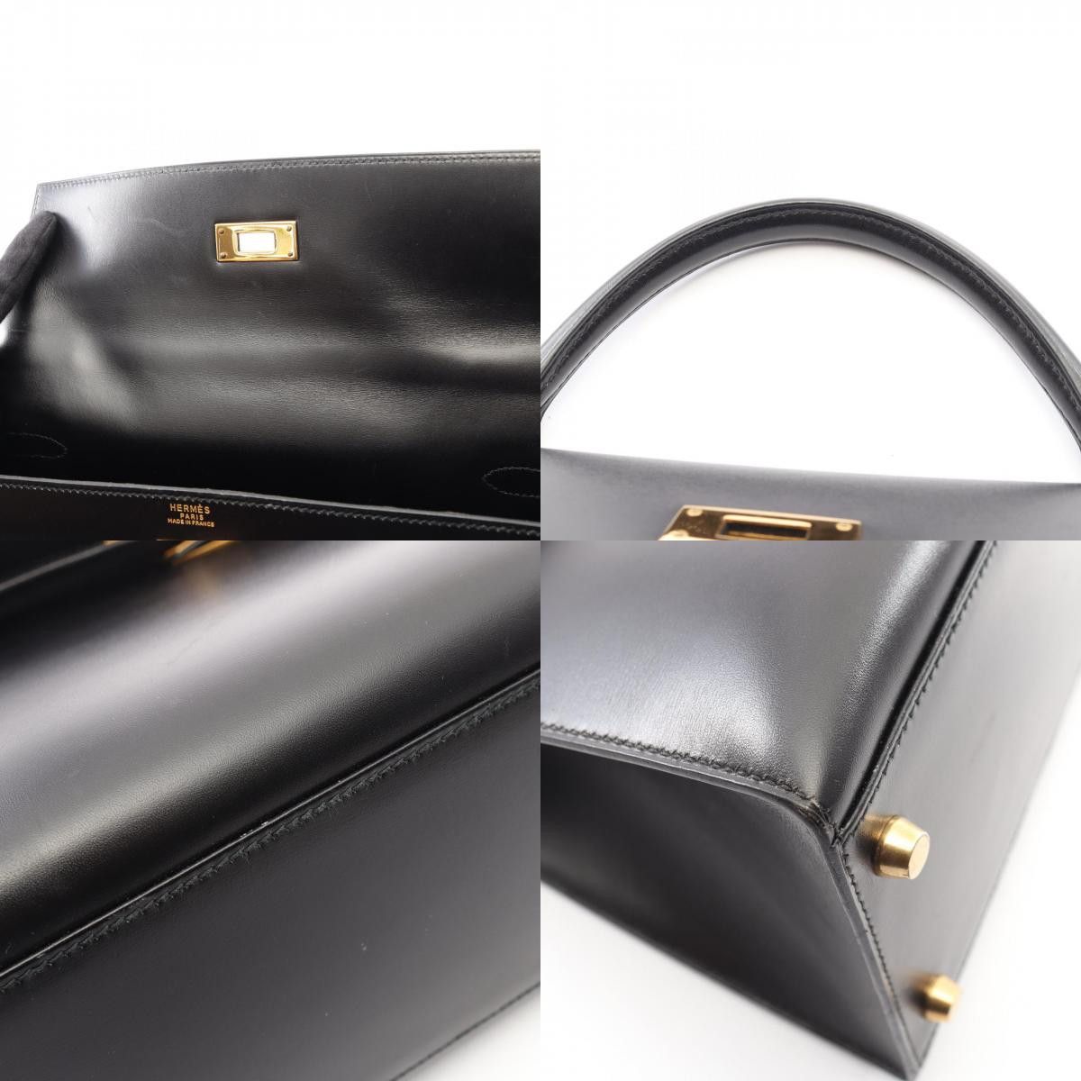 Hermes Hermes Hermes Kelly32 Box Calf Leather Handbag Y DUTY FREE for USA Size ONE SIZE - 9 Thumbnail