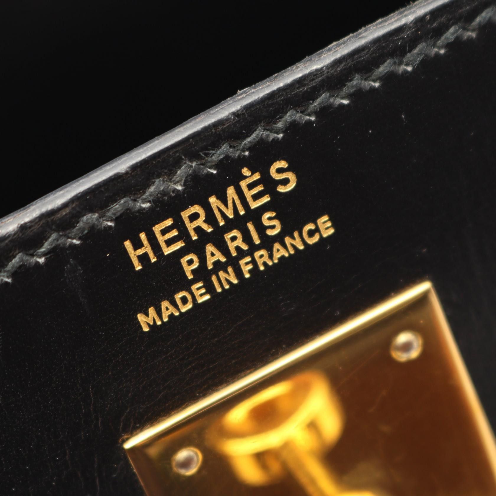 Hermes Hermes Hermes Kelly32 Box Calf Leather Handbag Y DUTY FREE for USA Size ONE SIZE - 4 Thumbnail