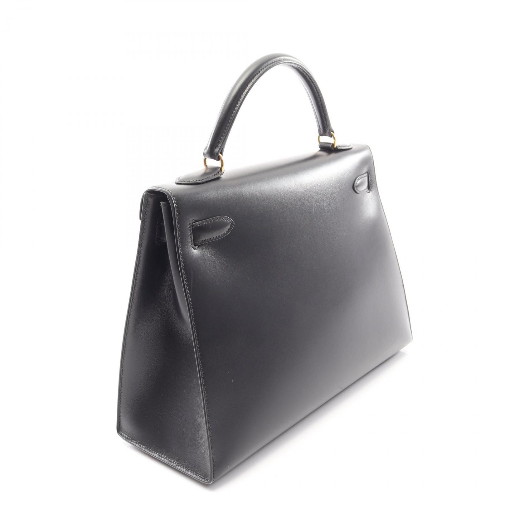 Hermes Hermes Hermes Kelly32 Box Calf Leather Handbag Y DUTY FREE for USA Size ONE SIZE - 2 Thumbnail