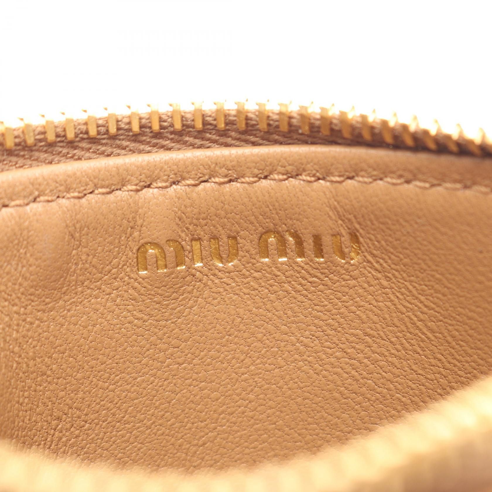 Miu Miu Miu Miu Miu Miu MATELASSE MIU Leather Card Holder Leather Coin Case 5MC093AFPPF098L DUTY FREE for USA Size ONE SIZE - 4 Thumbnail