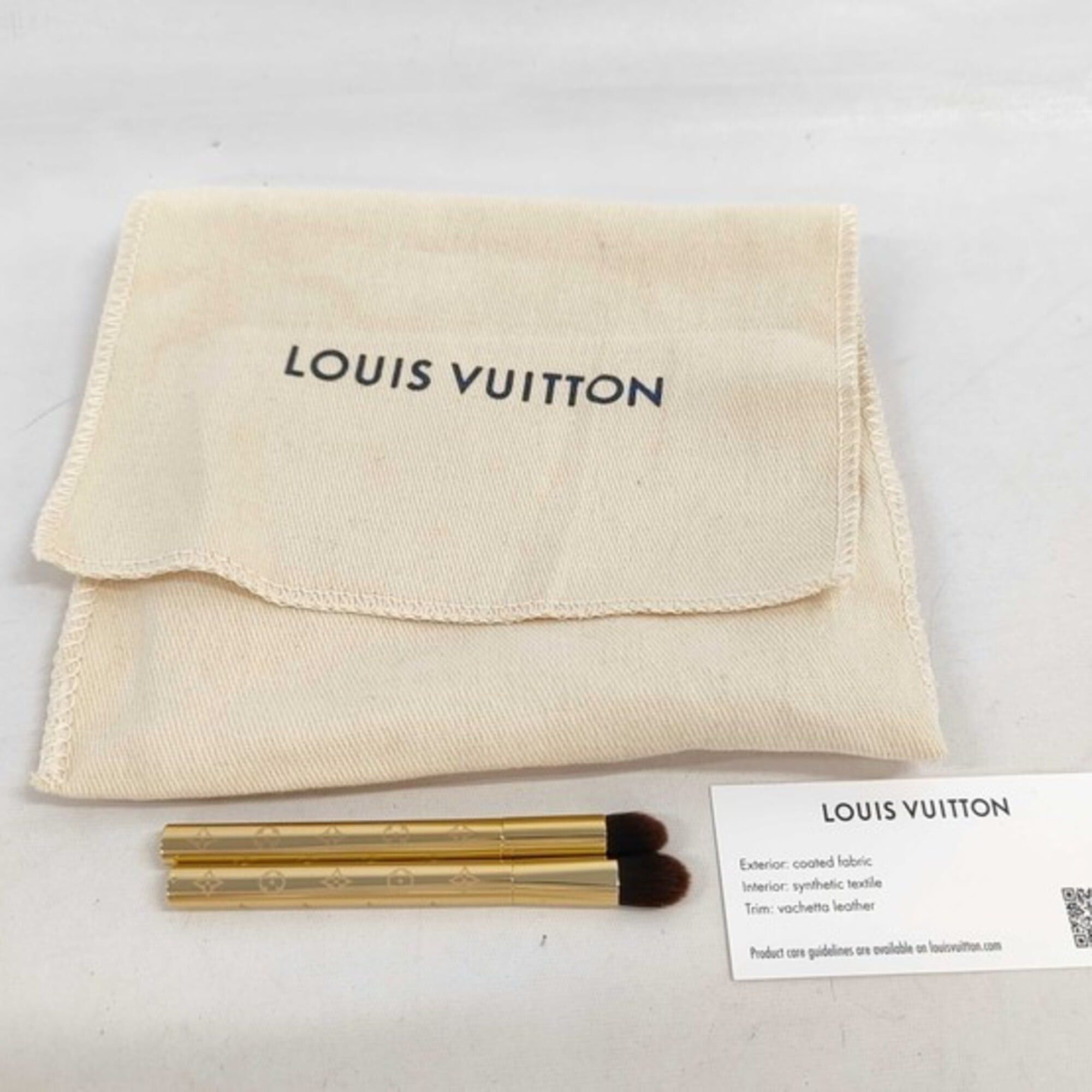 Louis Vuitton Louis Vuitton Monogram Eyeshadow Pouch LBC002 Bag Brown Leather Women's Size ONE SIZE - 10 Thumbnail