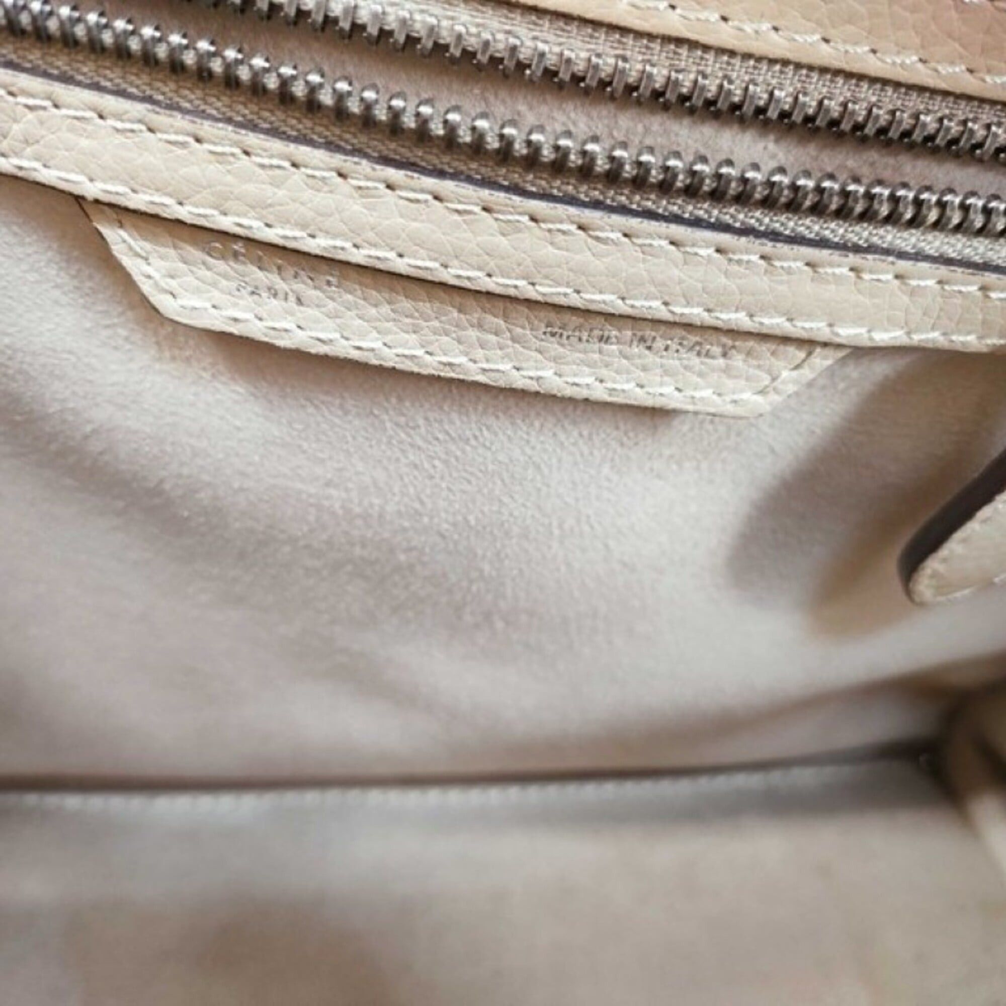 Celine Celine Luggage Micro Shopper Handbag, Brown Leather, Women's Size ONE SIZE - 9 Thumbnail