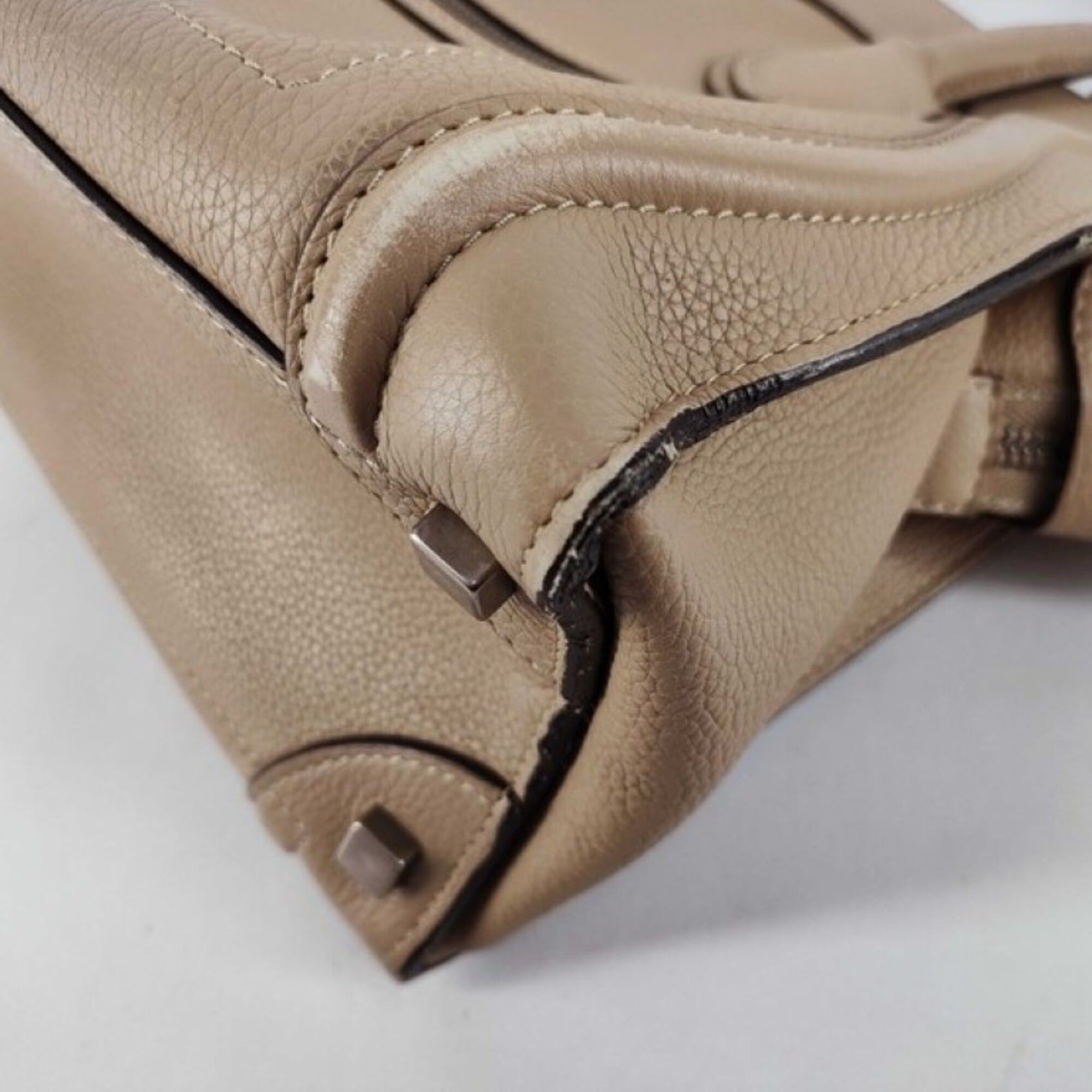 Celine Celine Luggage Micro Shopper Handbag, Brown Leather, Women's Size ONE SIZE - 6 Thumbnail