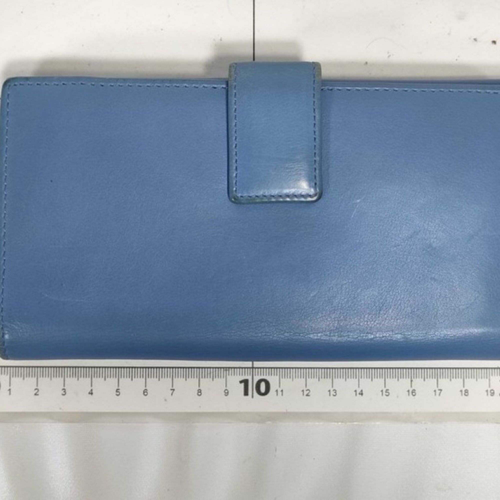 Gucci GUCCI long wallet, Interlocking G design, 231843, blue leather, women's, studs. Size ONE SIZE - 2 Thumbnail