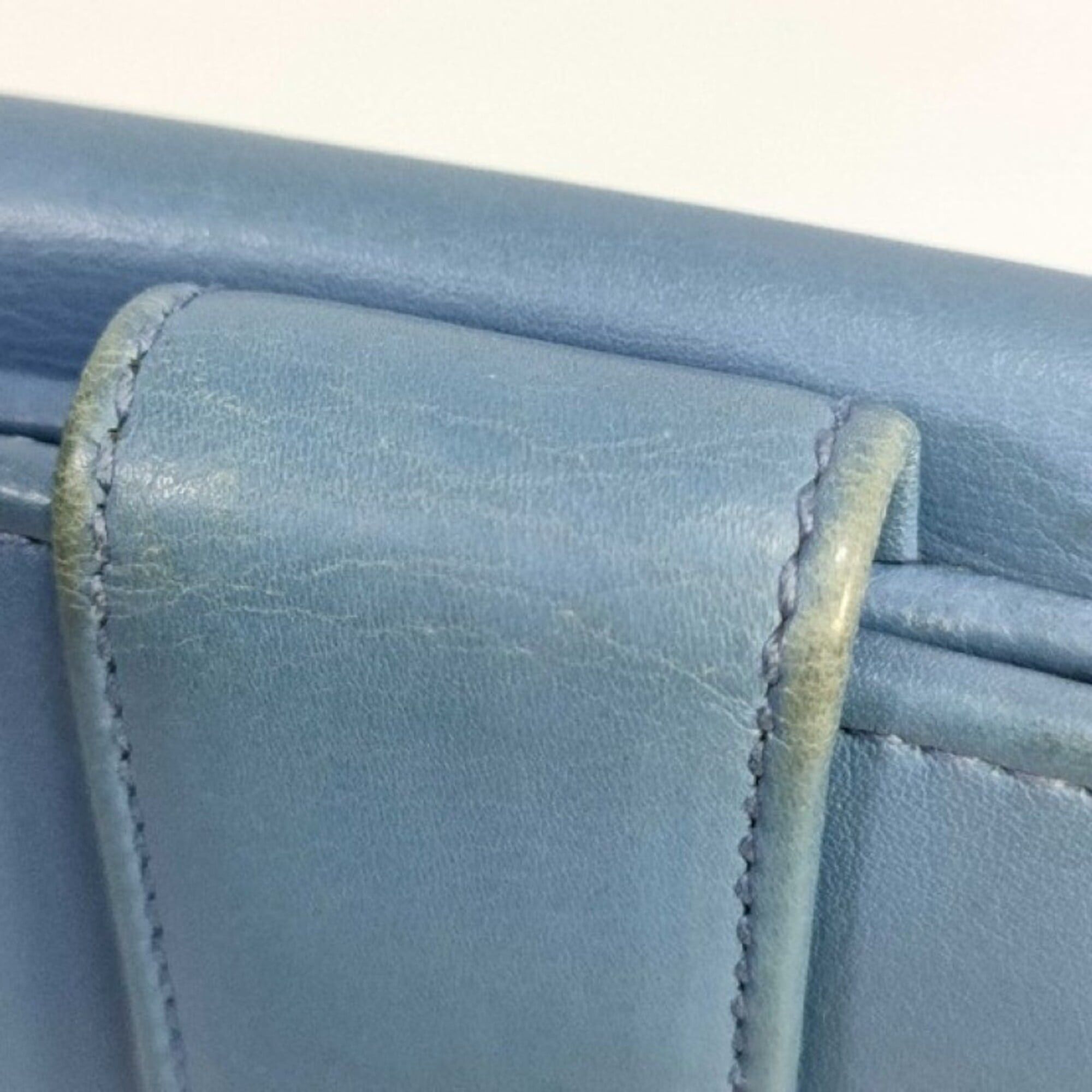 Gucci GUCCI long wallet, Interlocking G design, 231843, blue leather, women's, studs. Size ONE SIZE - 4 Thumbnail