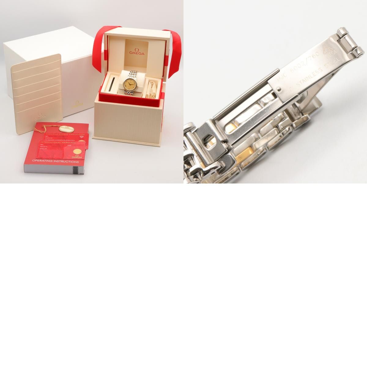 Omega Omega OMEGA De Ville Prestige Au750 Stainless Steel Diamond Precious Metal Quartz 424.20.27.60.58.004 DUTY FREE for USA Size ONE SIZE - 10 Thumbnail