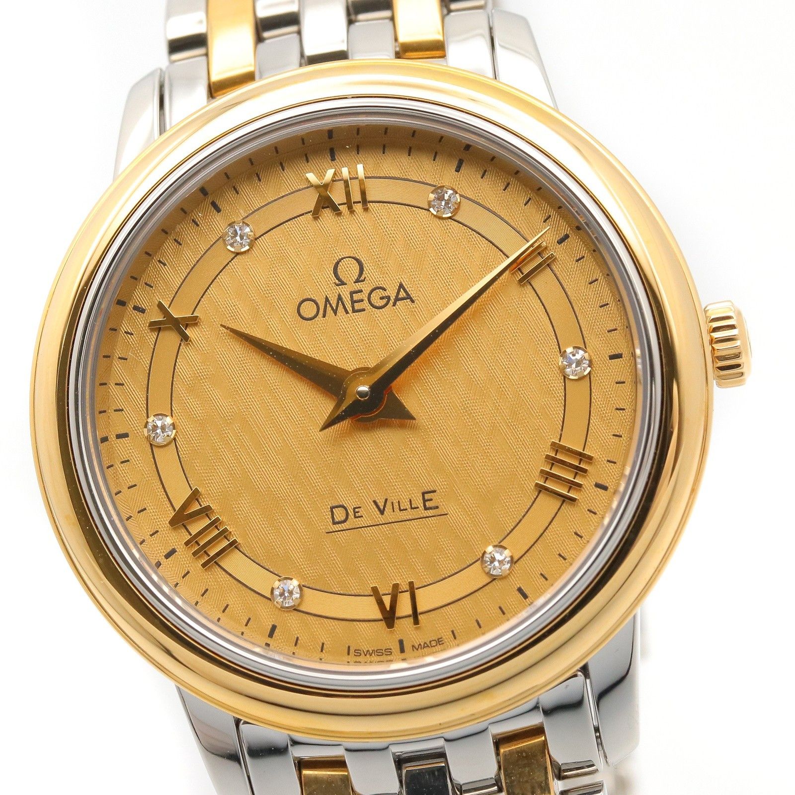 Omega Omega OMEGA De Ville Prestige Au750 Stainless Steel Diamond Precious Metal Quartz 424.20.27.60.58.004 DUTY FREE for USA Size ONE SIZE - 3 Thumbnail