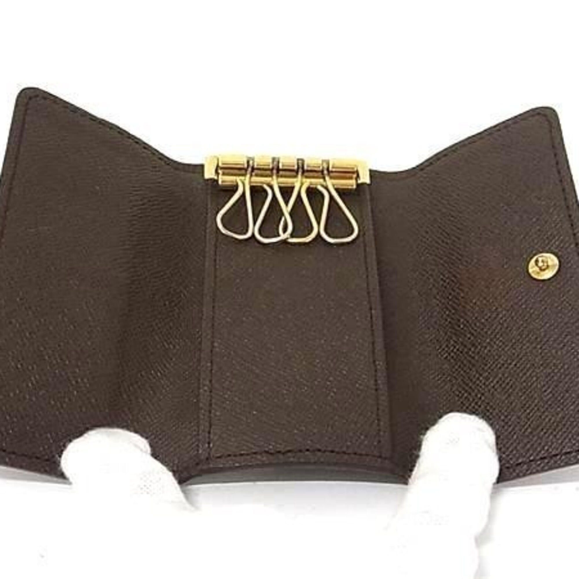 Louis Vuitton Louis Vuitton Key Case Multicles 4 N62631 Ebene Damier Men's Women's Size ONE SIZE - 3 Thumbnail