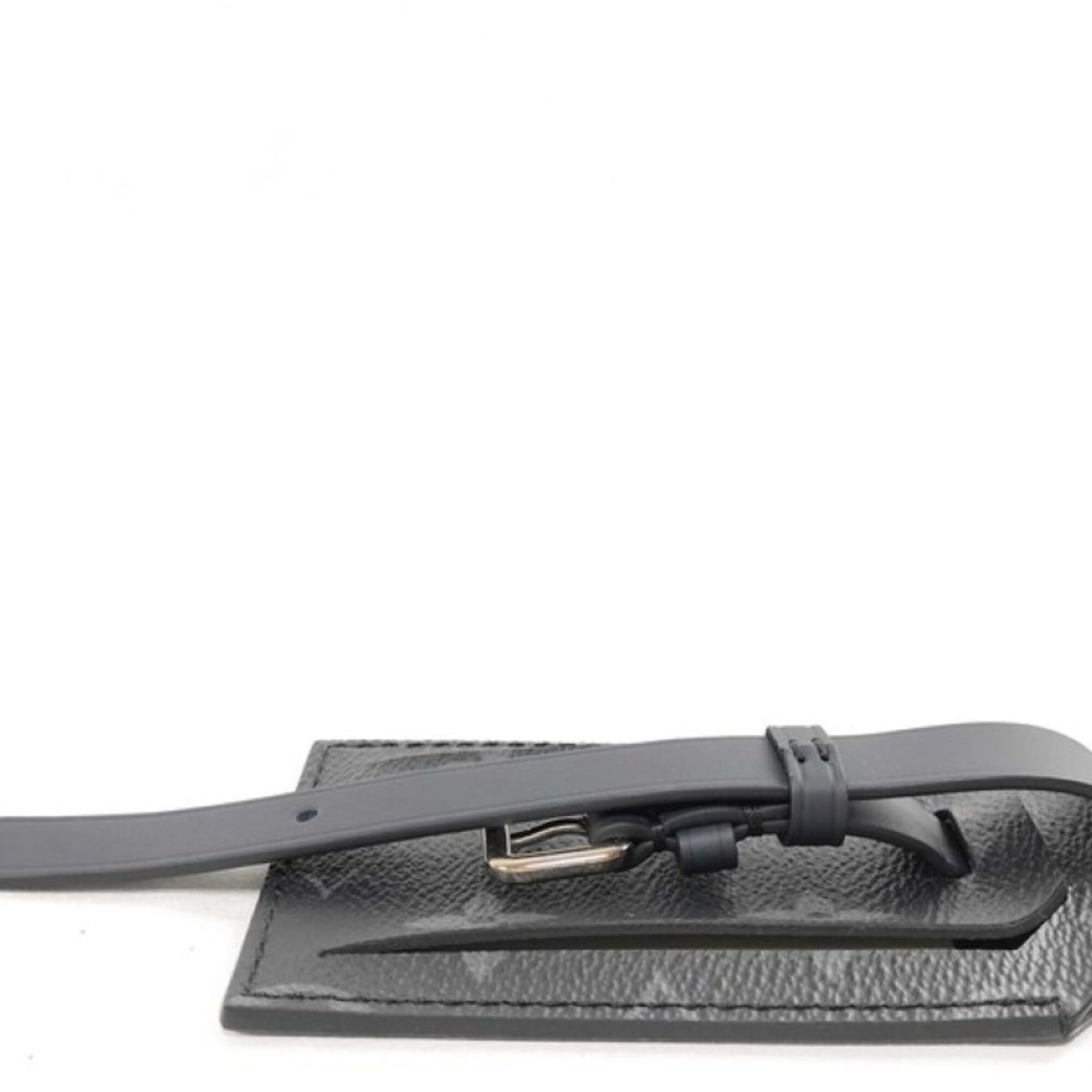 Louis Vuitton Louis Vuitton Name Tag Porte Adresse Black Monogram Eclipse Men's Size ONE SIZE - 3 Thumbnail