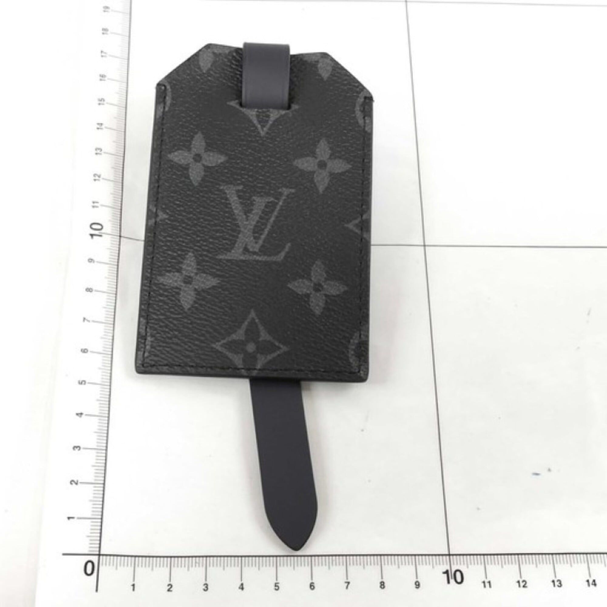 Louis Vuitton Louis Vuitton Name Tag Porte Adresse Black Monogram Eclipse Men's Size ONE SIZE - 2 Thumbnail