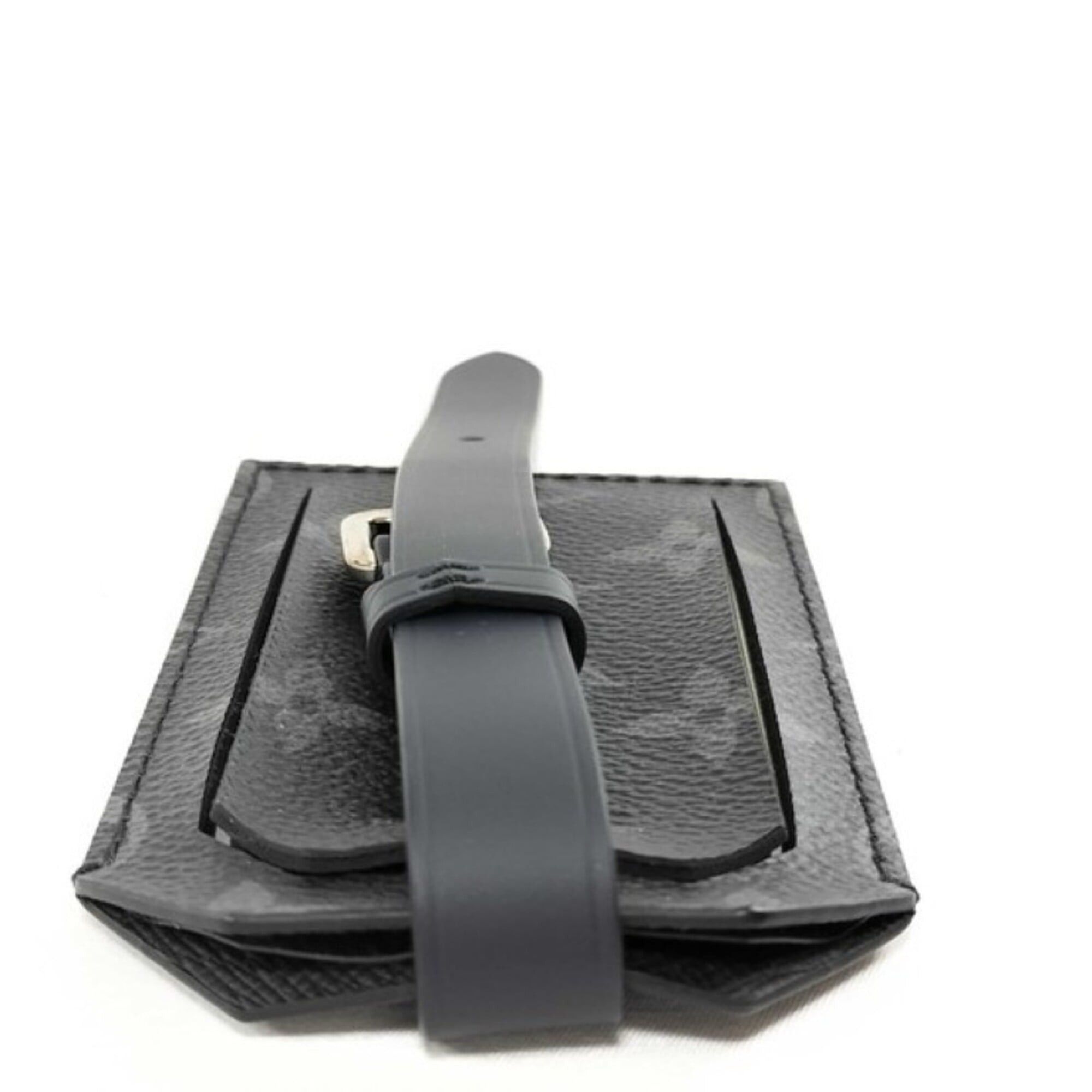 Louis Vuitton Louis Vuitton Name Tag Porte Adresse Black Monogram Eclipse Men's Size ONE SIZE - 4 Thumbnail