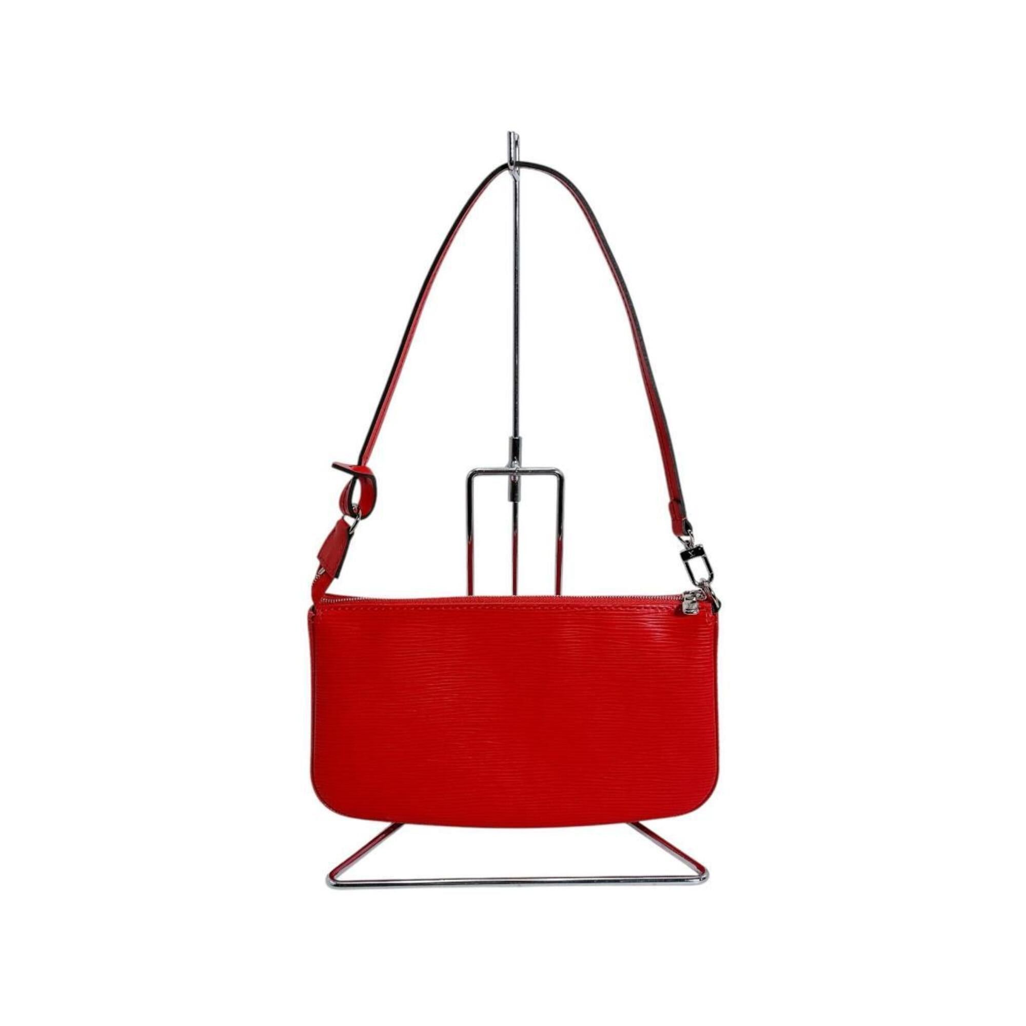 Louis Vuitton Louis Vuitton Pouch Pochette Accessoires Epi Leather M41157 Bag Red Size ONE SIZE - 3 Thumbnail