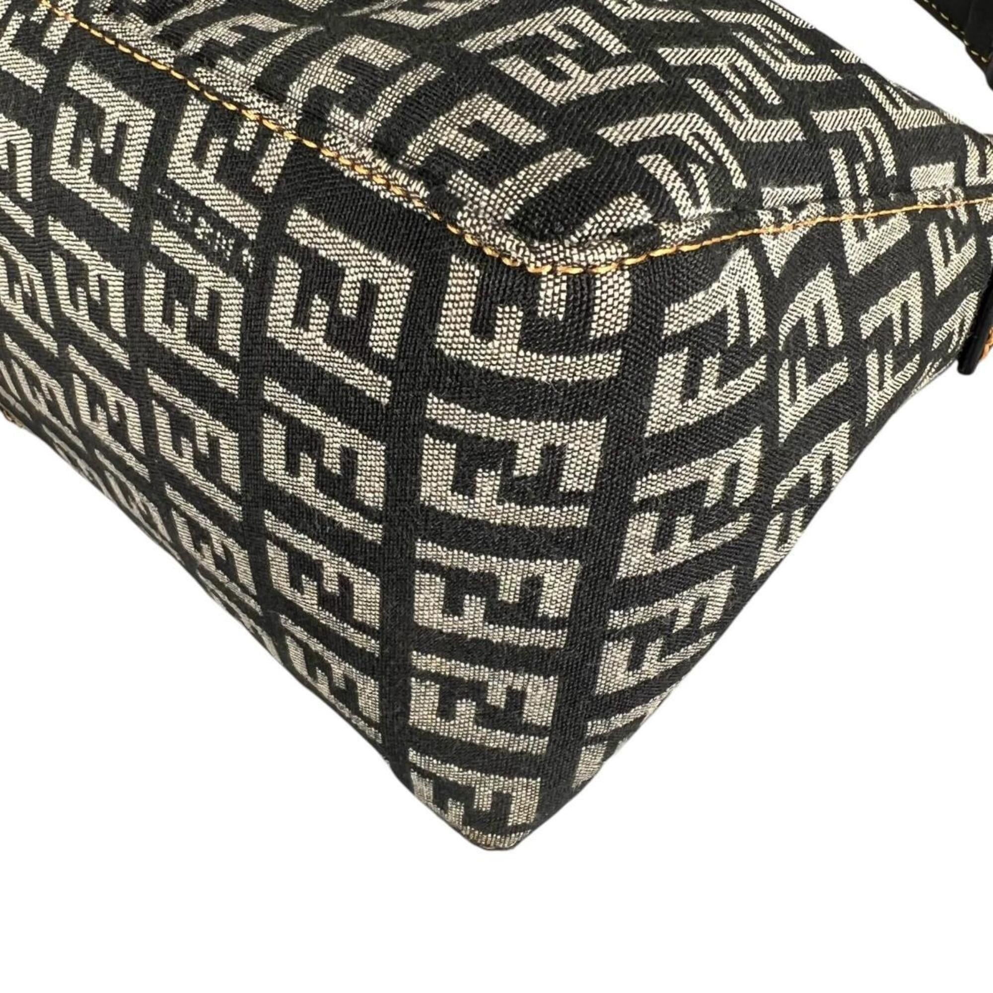Fendi Fendi Zucchino Nylon Shoulder Bag, Gray (8BR042) Size ONE SIZE - 9 Thumbnail