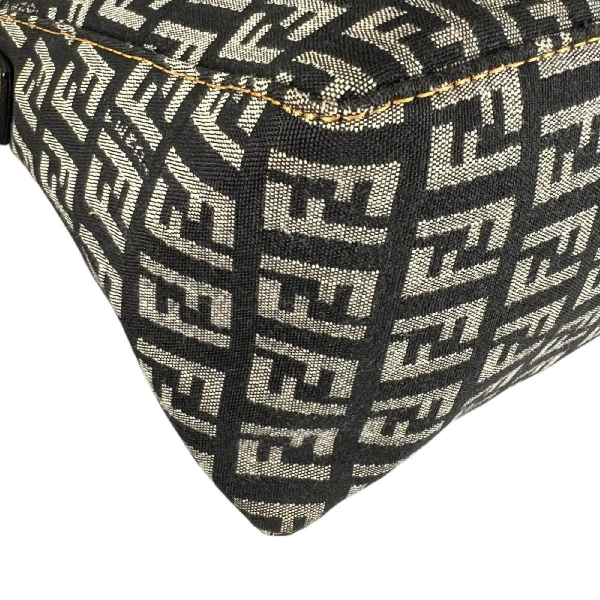Fendi Fendi Zucchino Nylon Shoulder Bag, Gray (8BR042) Size ONE SIZE - 10 Thumbnail