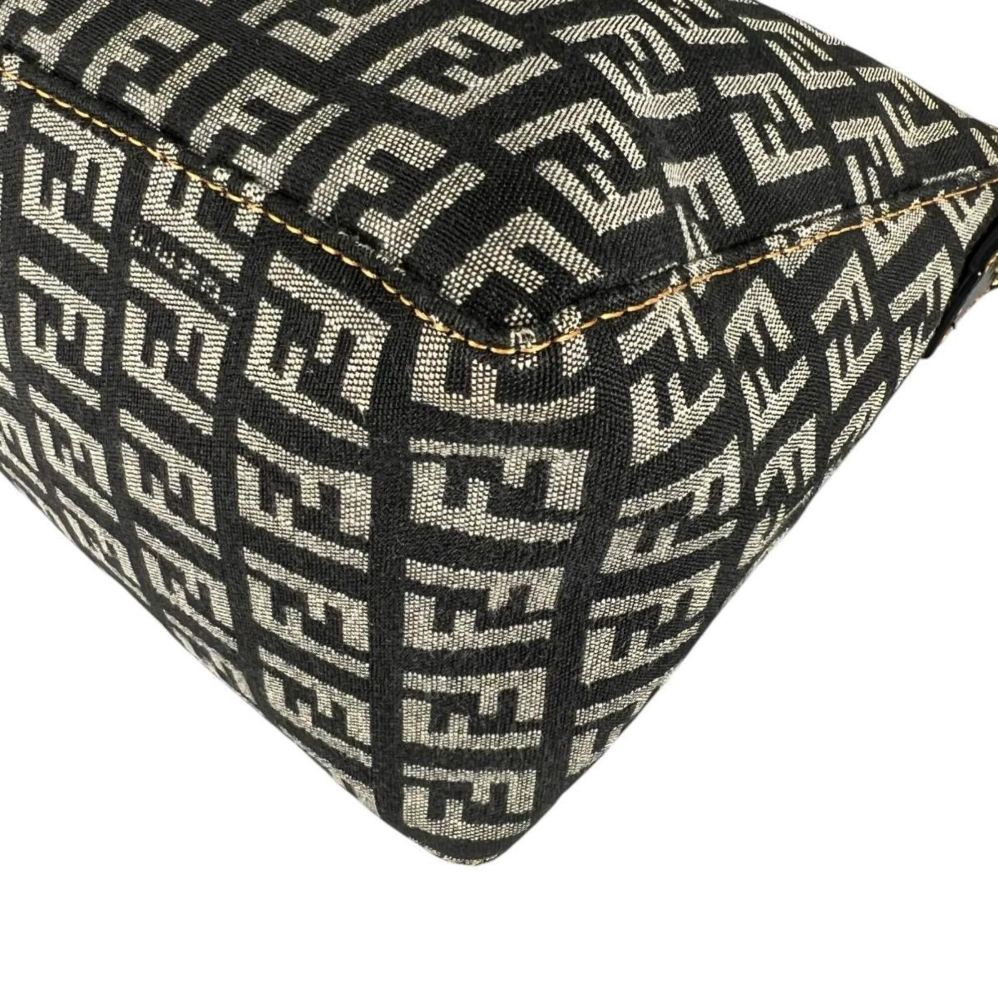 Fendi Fendi Zucchino Nylon Shoulder Bag, Gray (8BR042) Size ONE SIZE - 7 Thumbnail