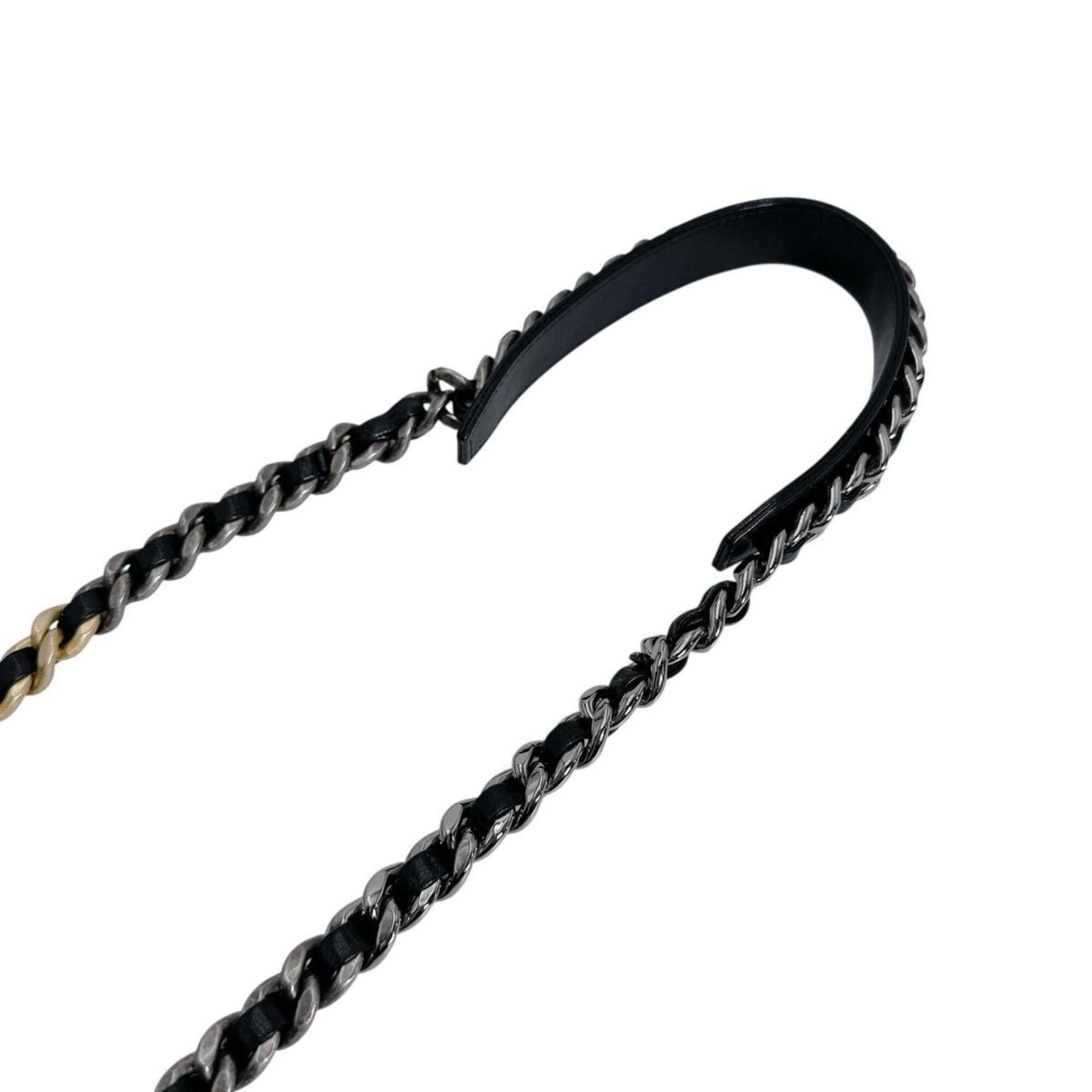 Chanel Chanel Shoulder Bag Chain Wallet Long CHANEL19 Lambskin Black Size ONE SIZE - 16 Thumbnail
