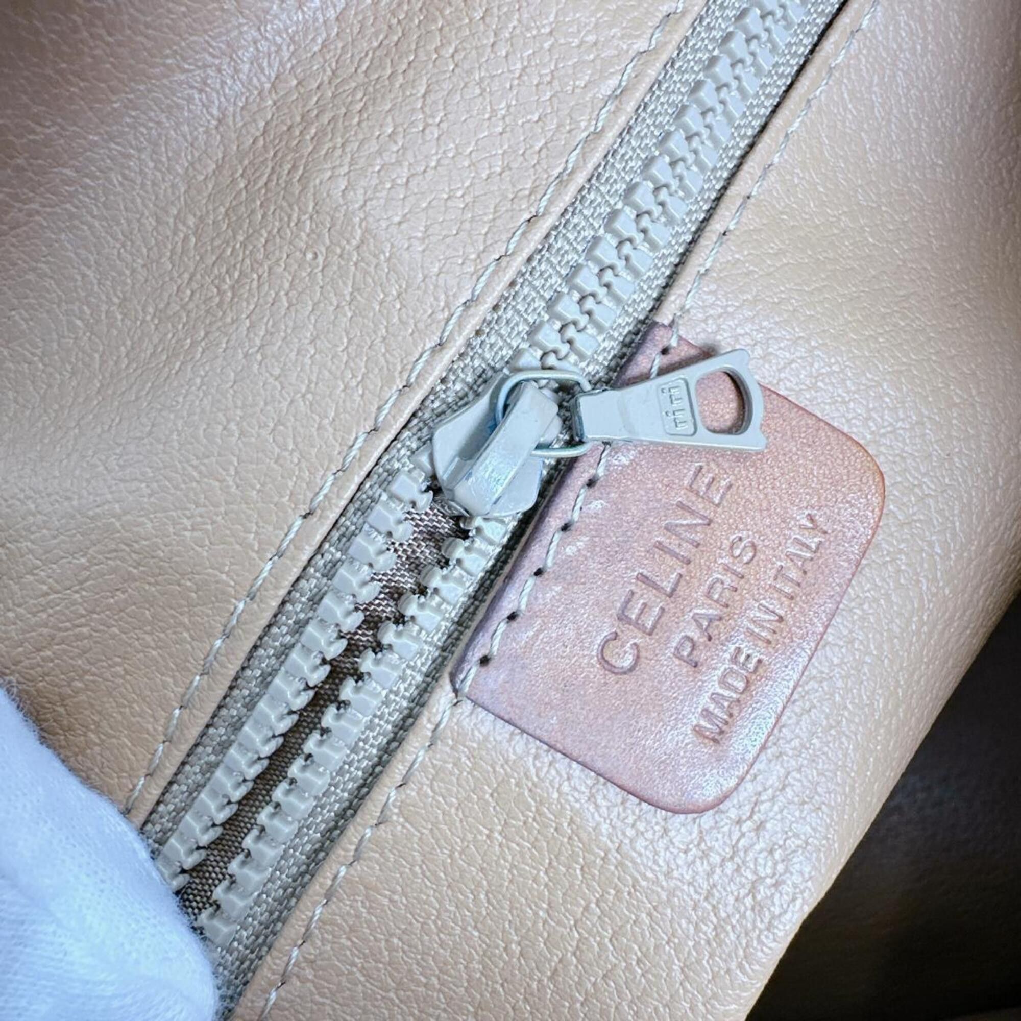 Celine Celine handbag, leather, Macadam pattern, brown. Size ONE SIZE - 18 Thumbnail