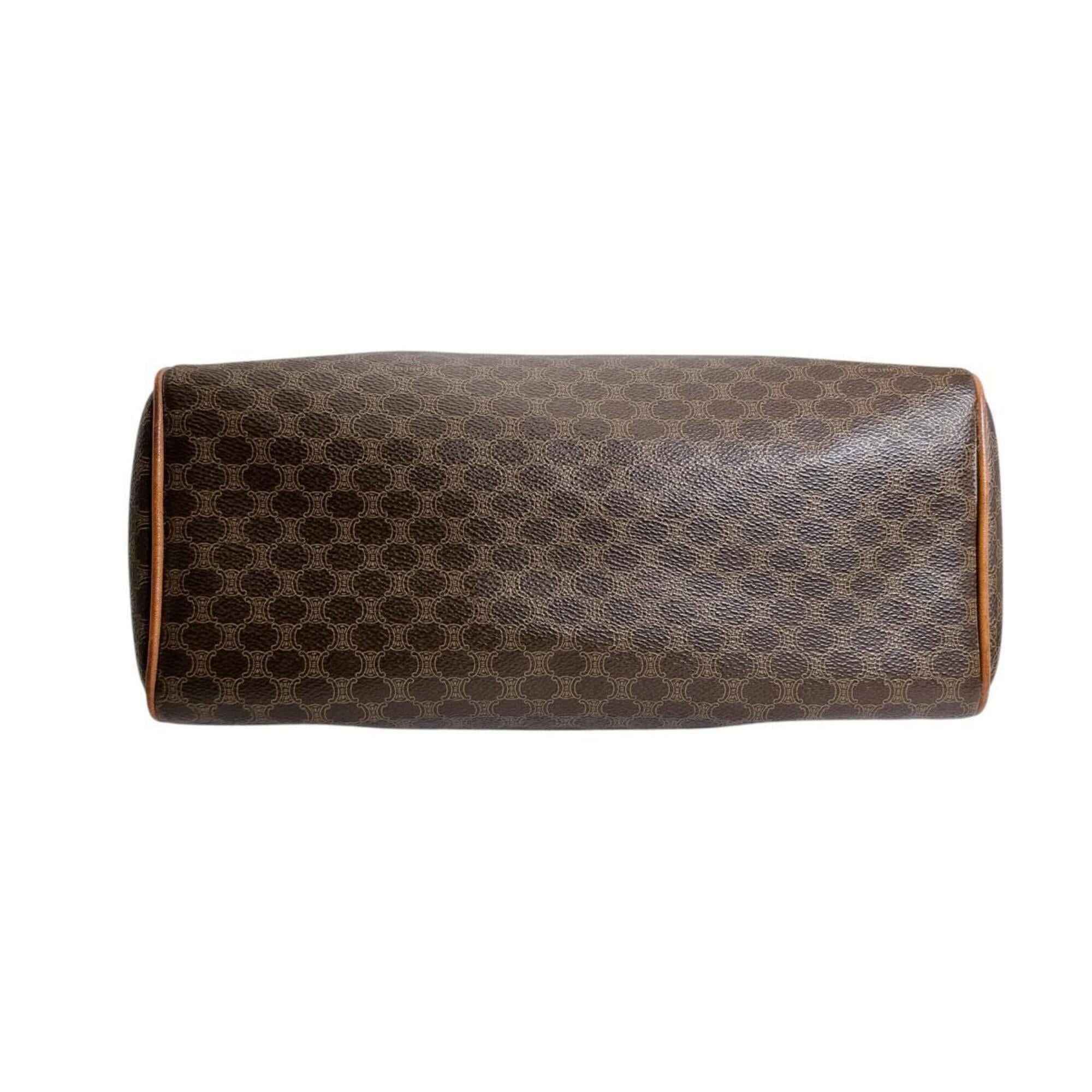 Celine Celine handbag, leather, Macadam pattern, brown. Size ONE SIZE - 4 Thumbnail