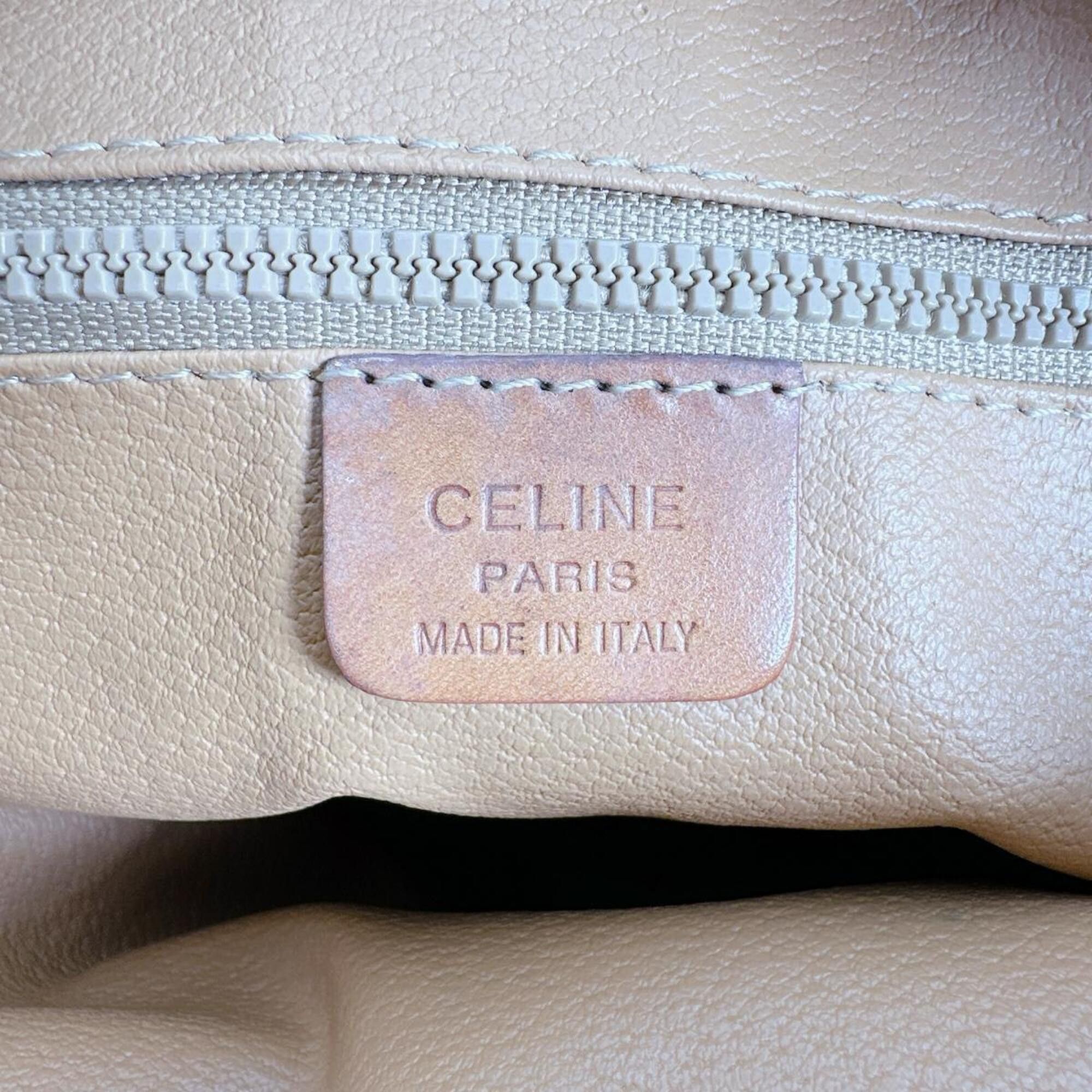 Celine Celine handbag, leather, Macadam pattern, brown. Size ONE SIZE - 19 Thumbnail
