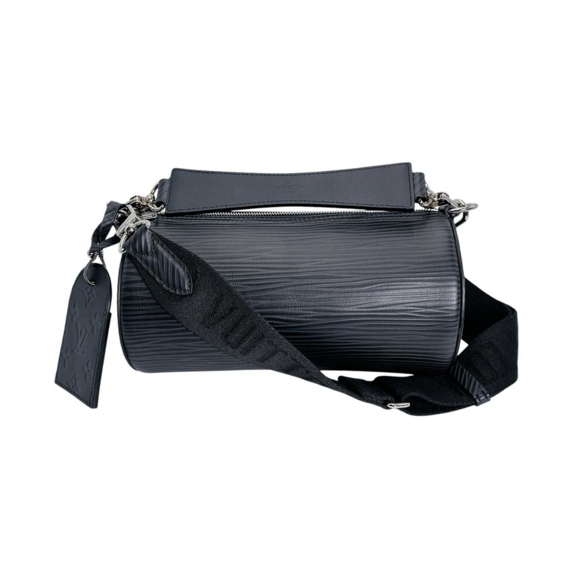 Louis Vuitton Louis Vuitton Soft Polochon PM Epi Leather Handbag, M24324, Black Size ONE SIZE - 3 Thumbnail