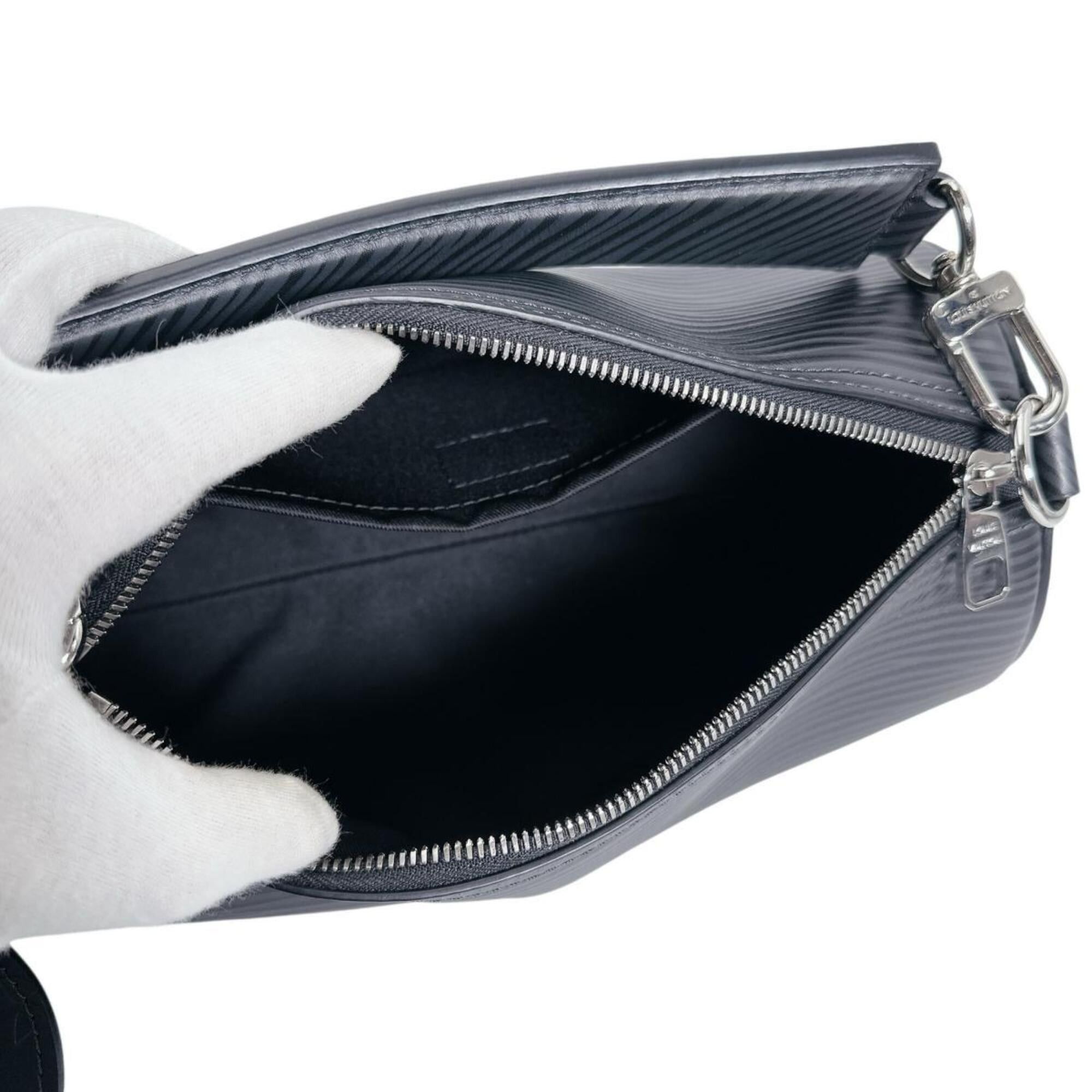 Louis Vuitton Louis Vuitton Soft Polochon PM Epi Leather Handbag, M24324, Black Size ONE SIZE - 10 Thumbnail
