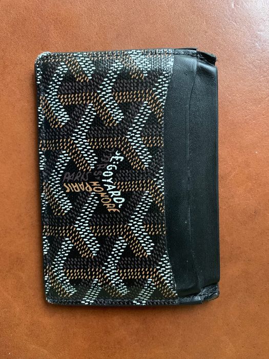 Goyard Saint Sulpice Card Holder Goyardine Black