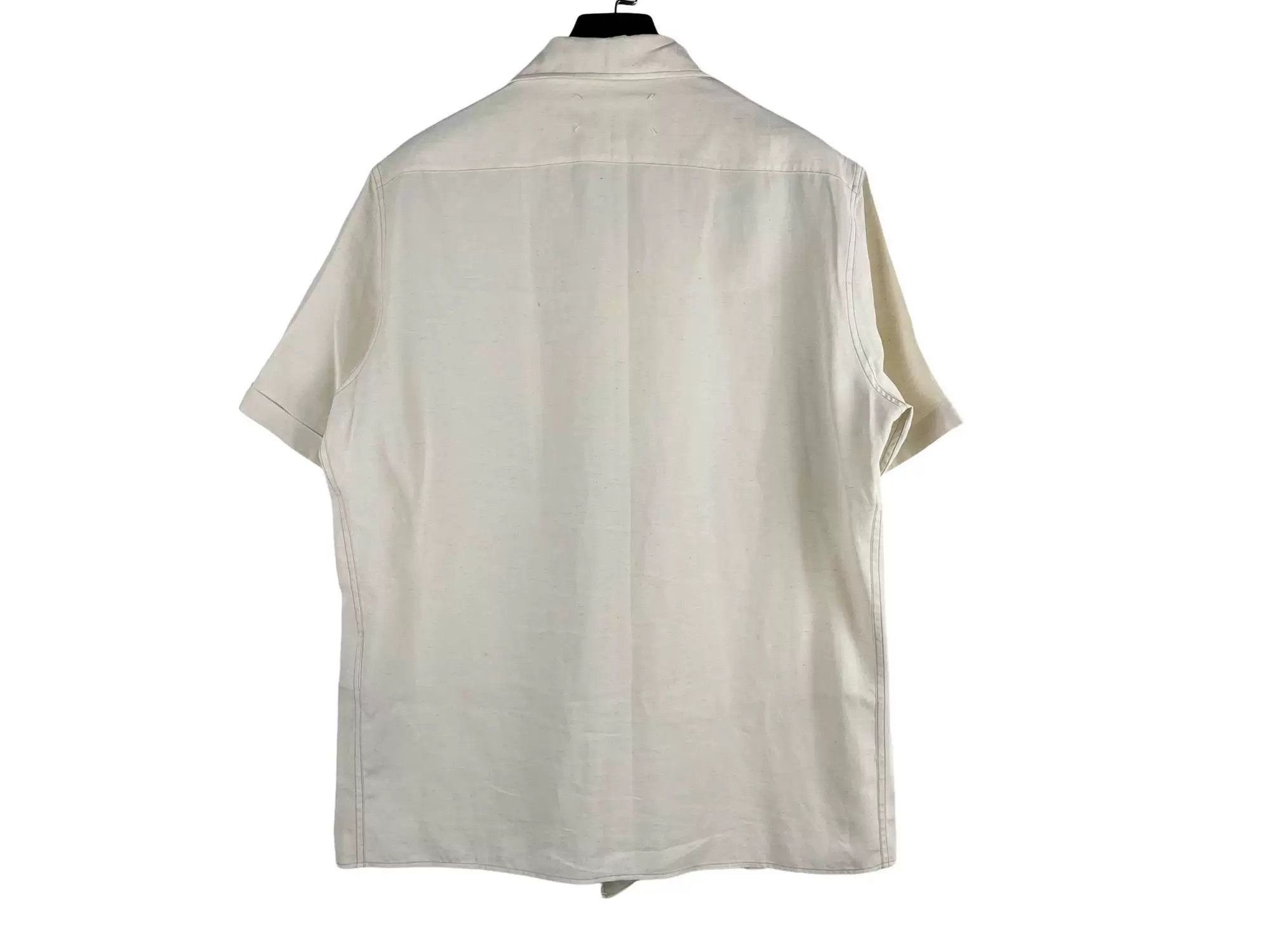 Maison Margiela Maison Margiela White Short-Sleeve Shirt Size US M / EU 48-50 / 2 - 2 Thumbnail