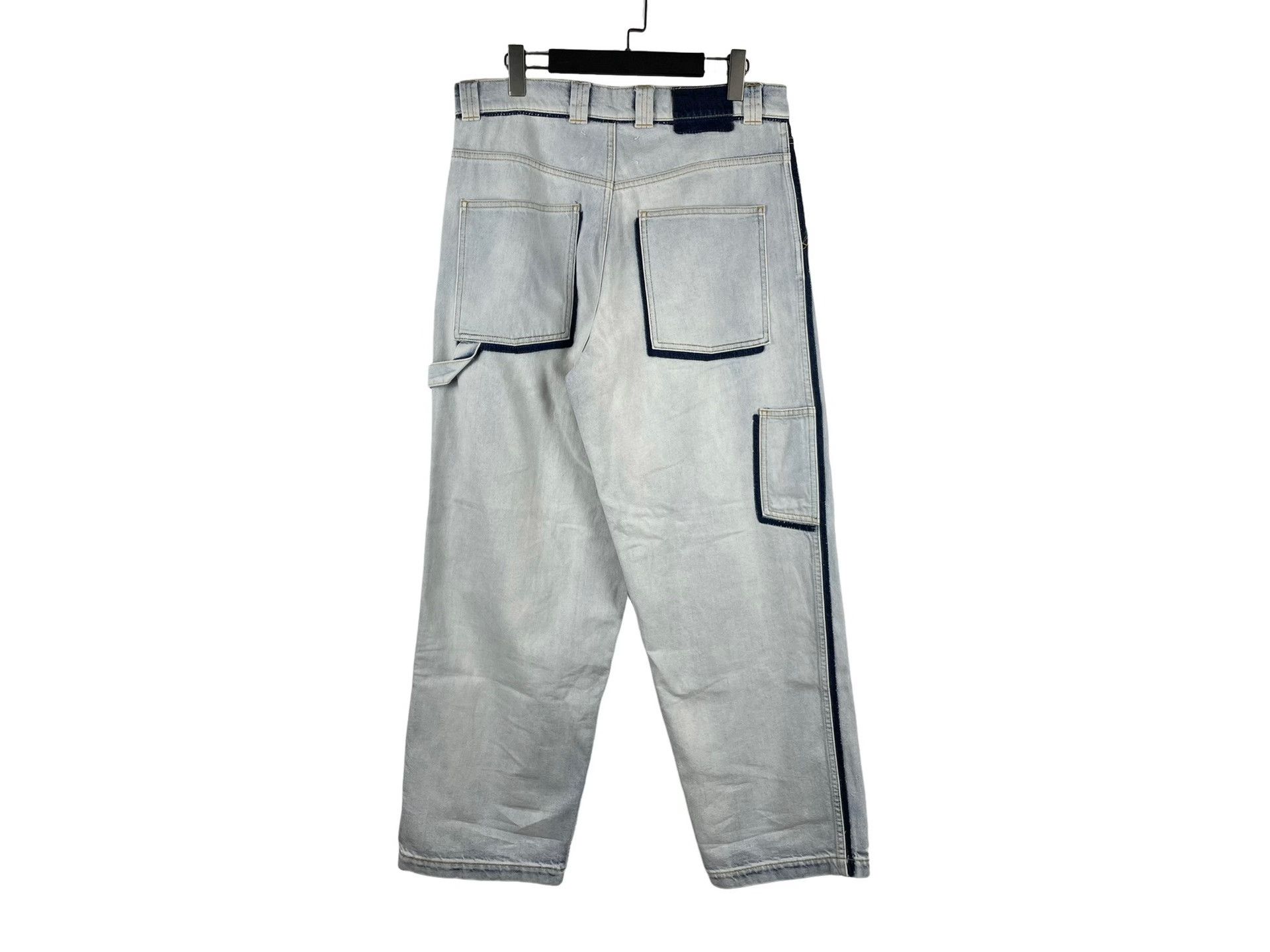 Maison Margiela Maison Margiela Washed Denim Wide-Leg Pants Size US 31 - 2 Thumbnail