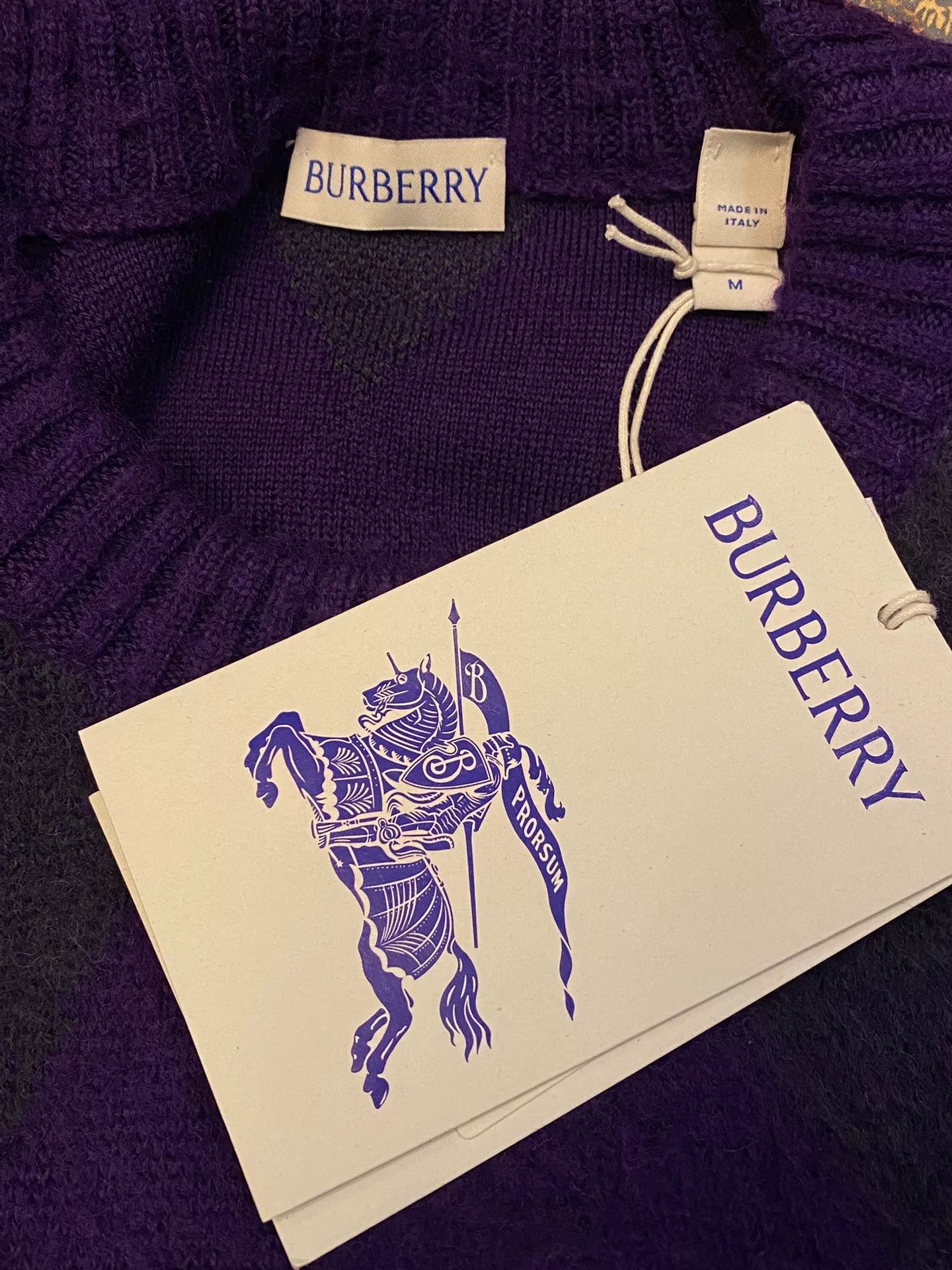 Burberry Burberry Men's Thick Wool Sweater Size US M / EU 48-50 / 2 - 6 Thumbnail