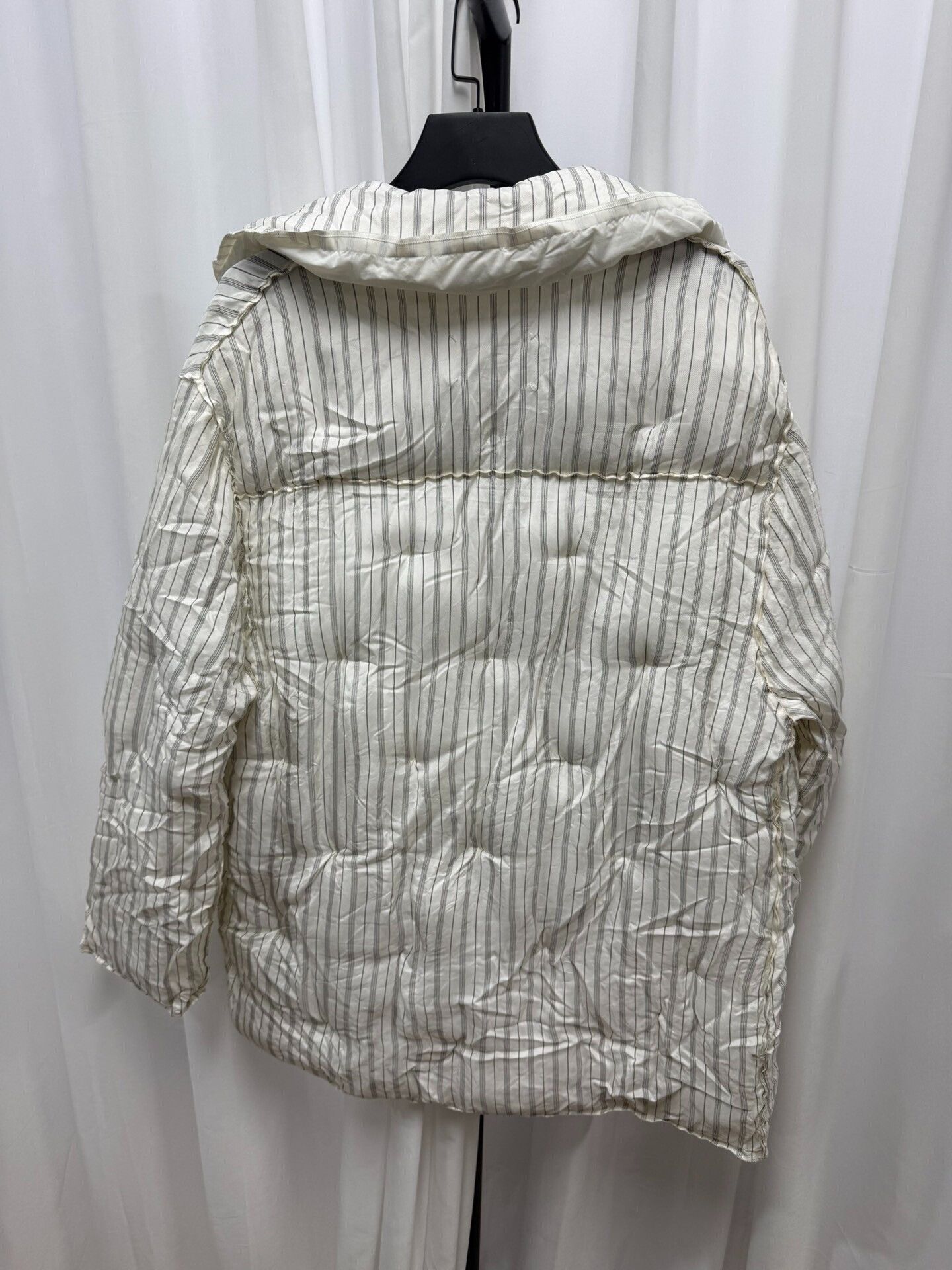 Maison Margiela Maison Margiela Striped Quilted Coat Size US S / EU 44-46 / 1 - 8 Thumbnail