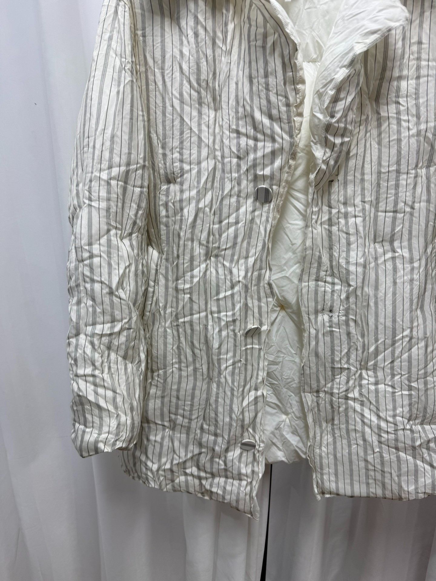 Maison Margiela Maison Margiela Striped Quilted Coat Size US S / EU 44-46 / 1 - 4 Thumbnail