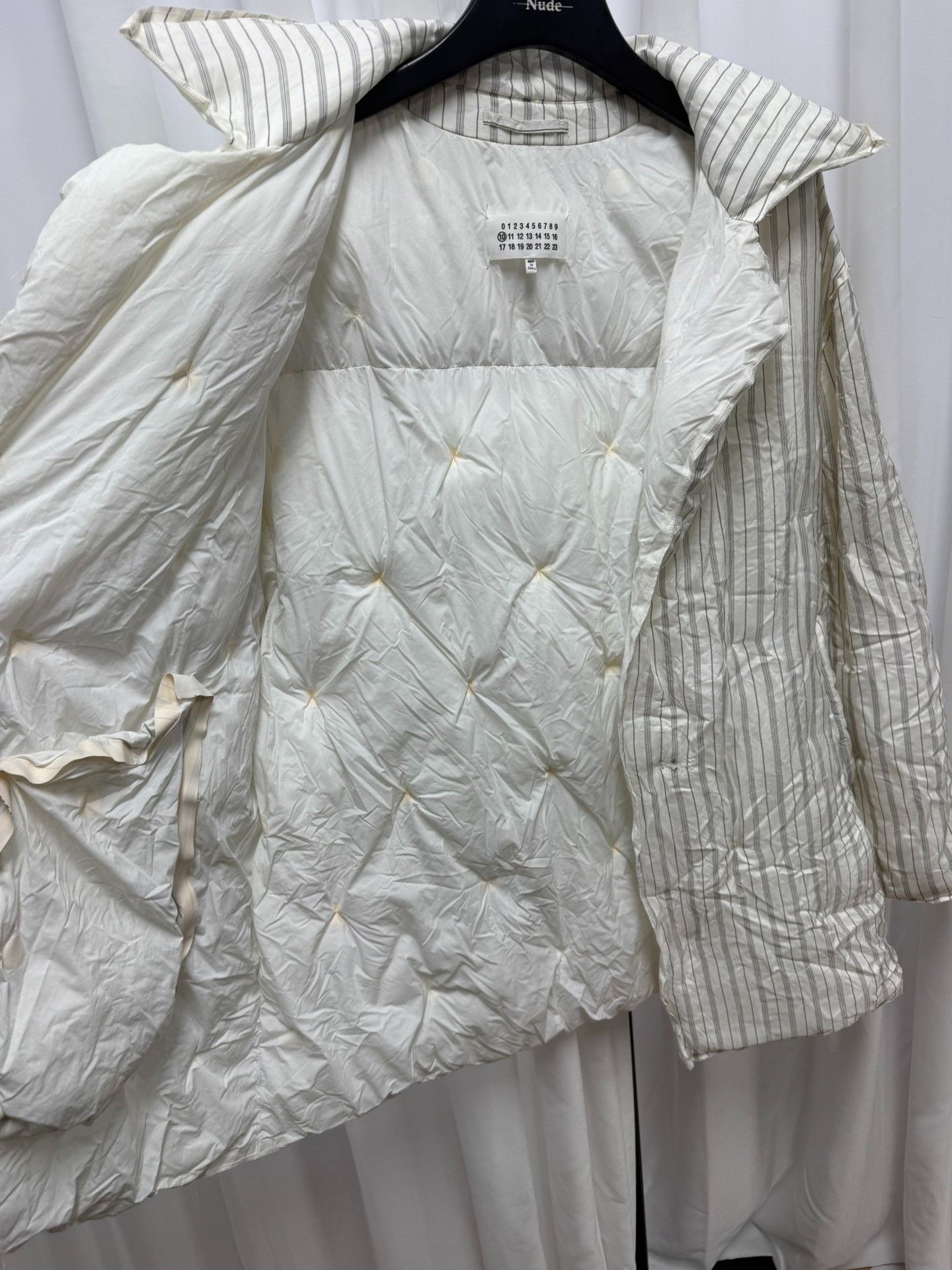 Maison Margiela Maison Margiela Striped Quilted Coat Size US S / EU 44-46 / 1 - 6 Thumbnail